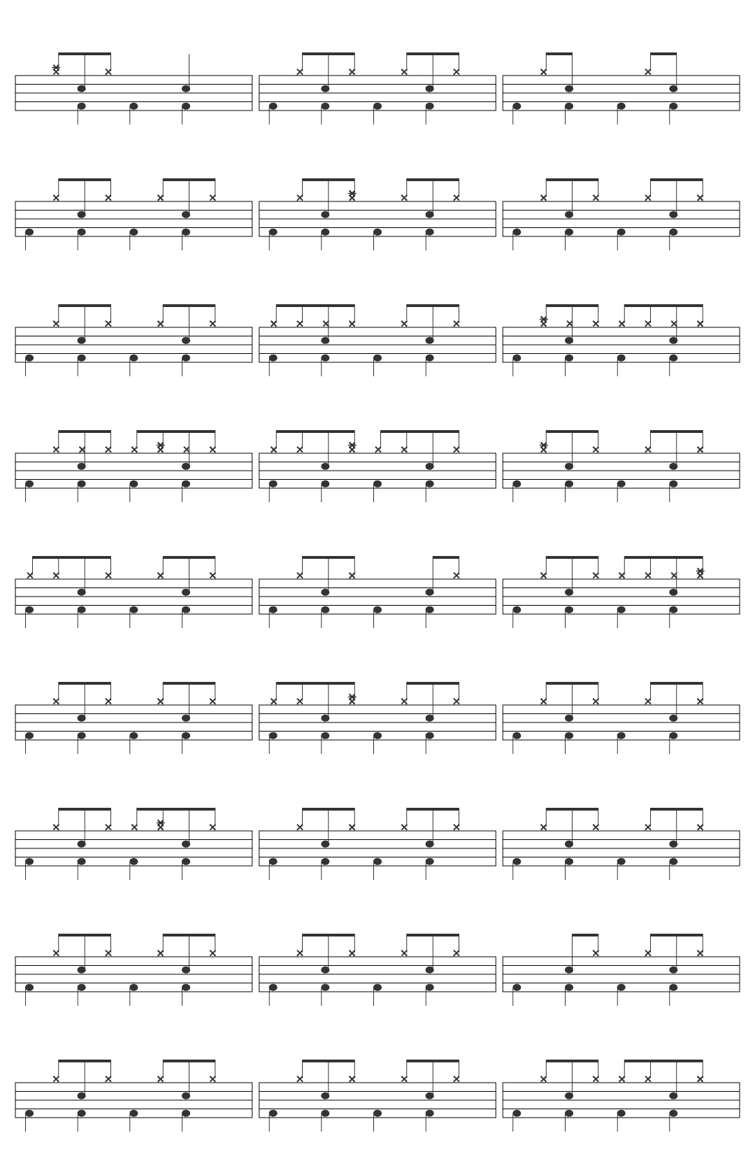 Tim Maia Acenda o Farol drum sheet