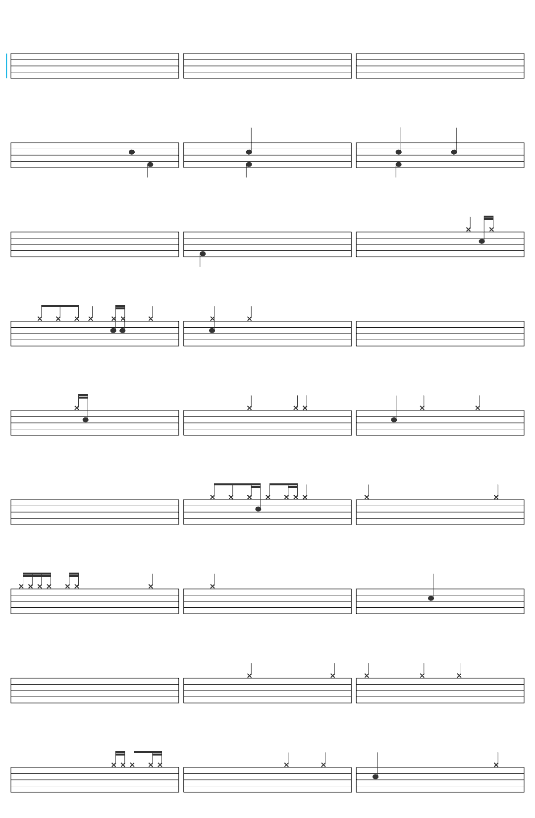 Kaleo KALEO - Skinny (LIVE Performance from Fagradalsfjall Volcanic Eruption) drum sheet