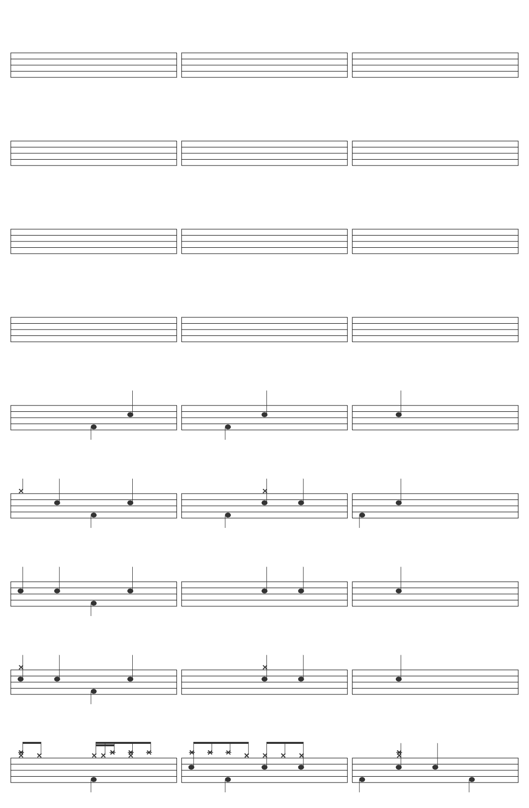 Declan Mckenna Mind-v18 drum sheet