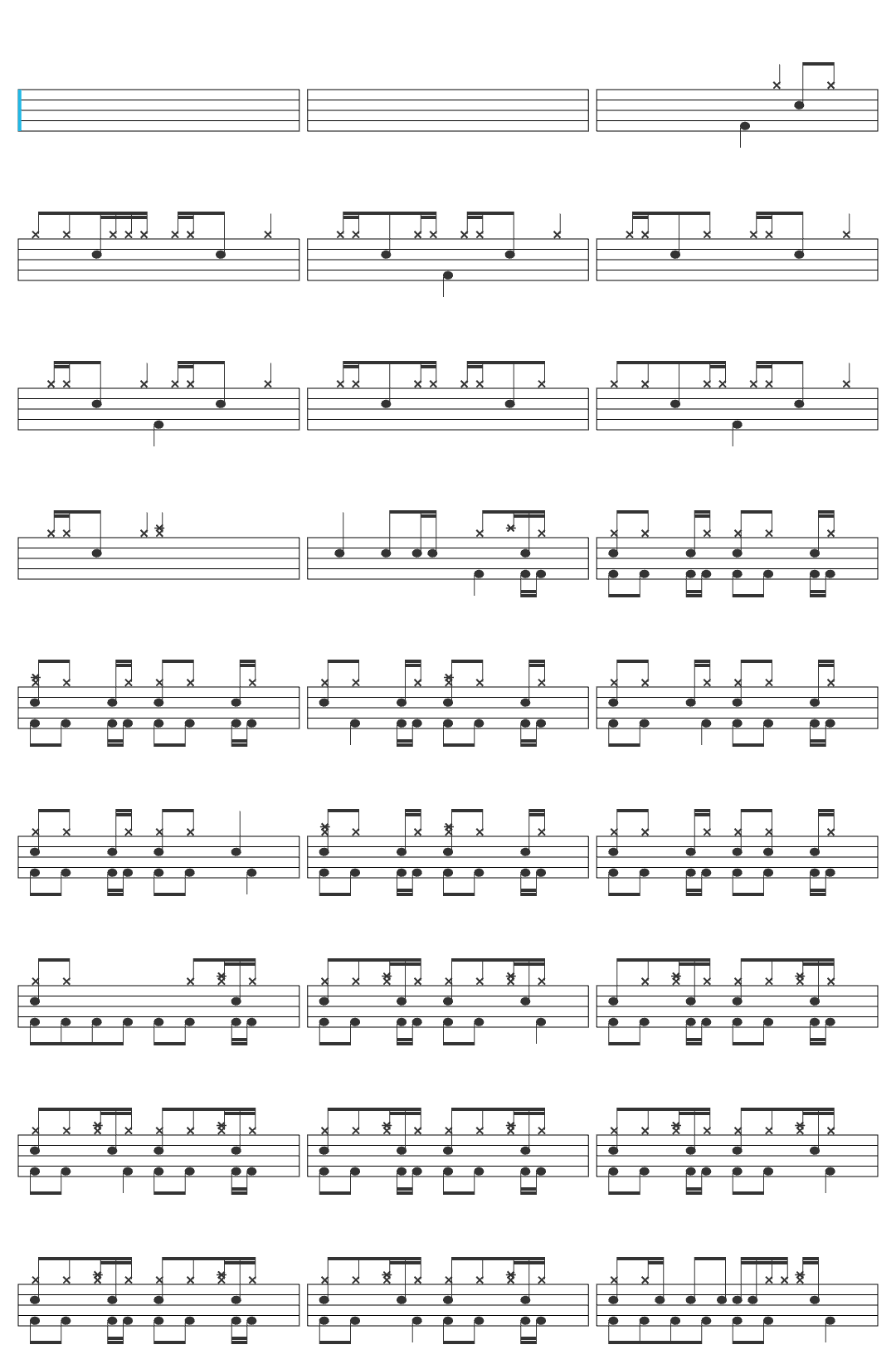 BagOnly Bad Bunny - Tití Me Preguntó (Lyrics) drum sheet