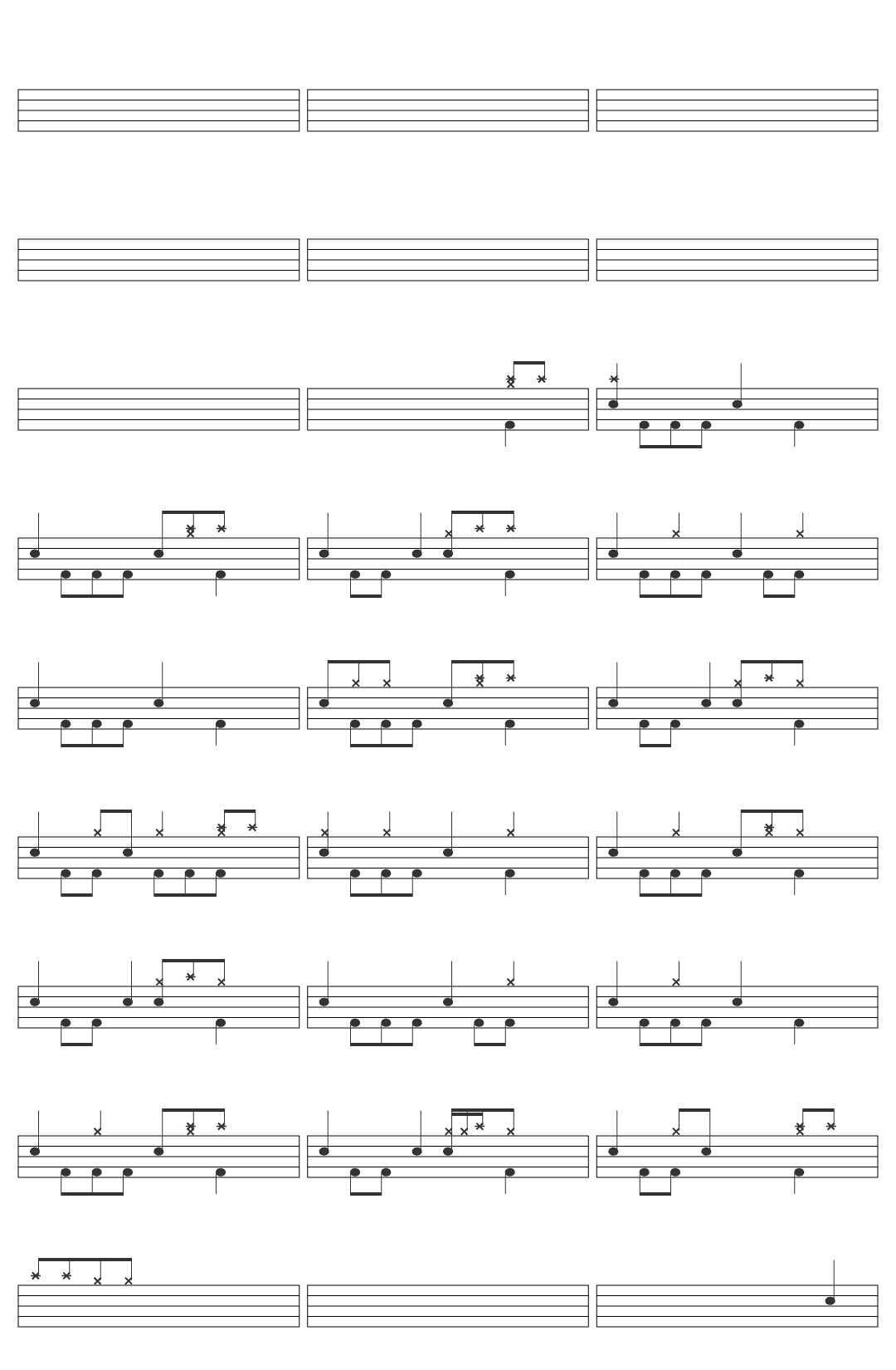 Paramore Paramore: Still Into You [OFFICIAL VIDEO] drum sheet