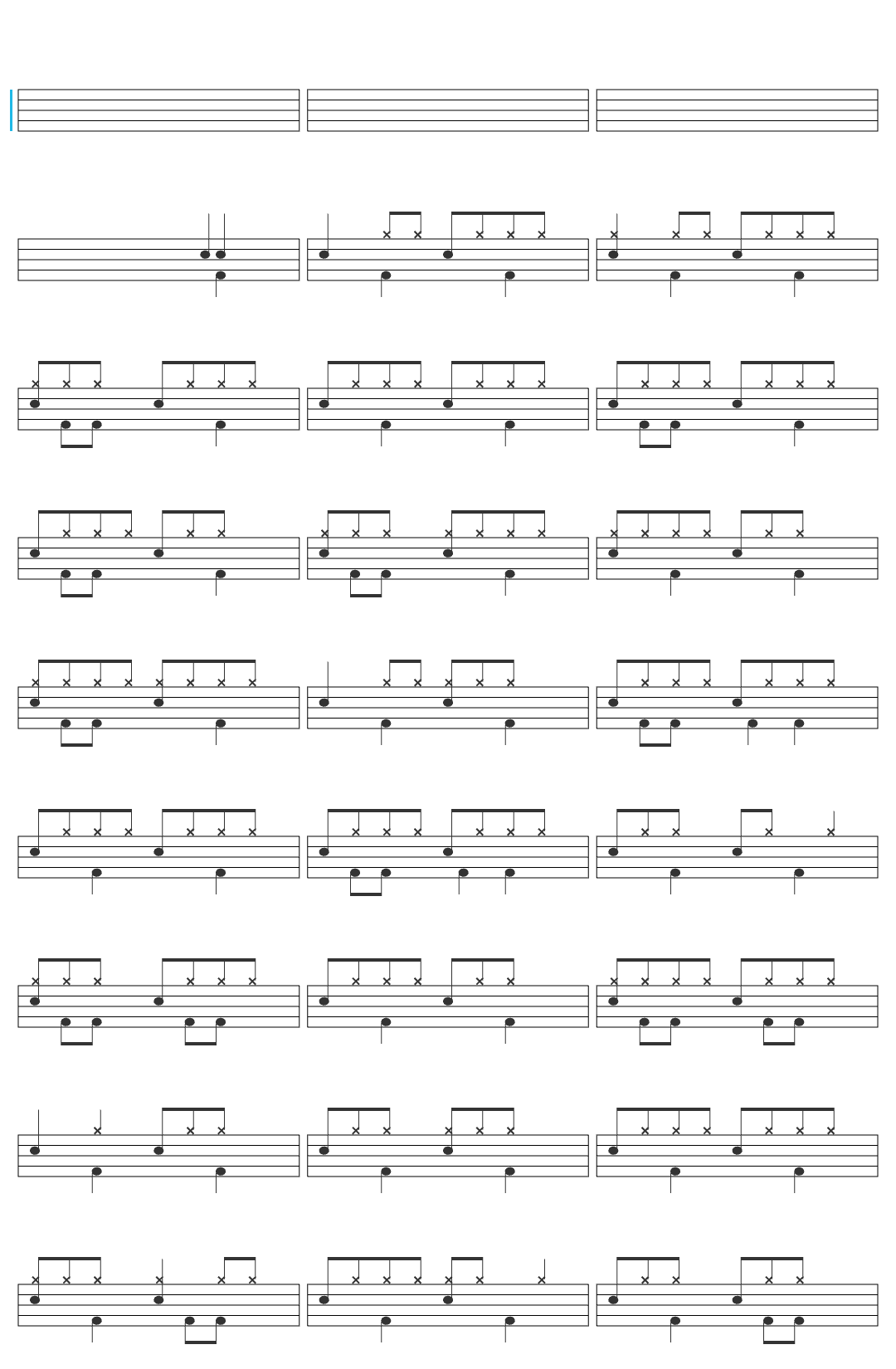 The War on Drugs The War On Drugs - Thinking Of A Place [Official Audio] drum sheet