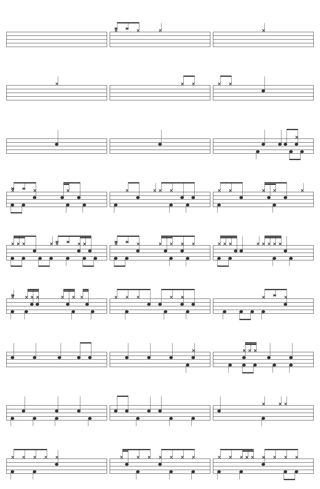 Bastiancortesxv Your Idol - Saja Boys (From  drum sheet