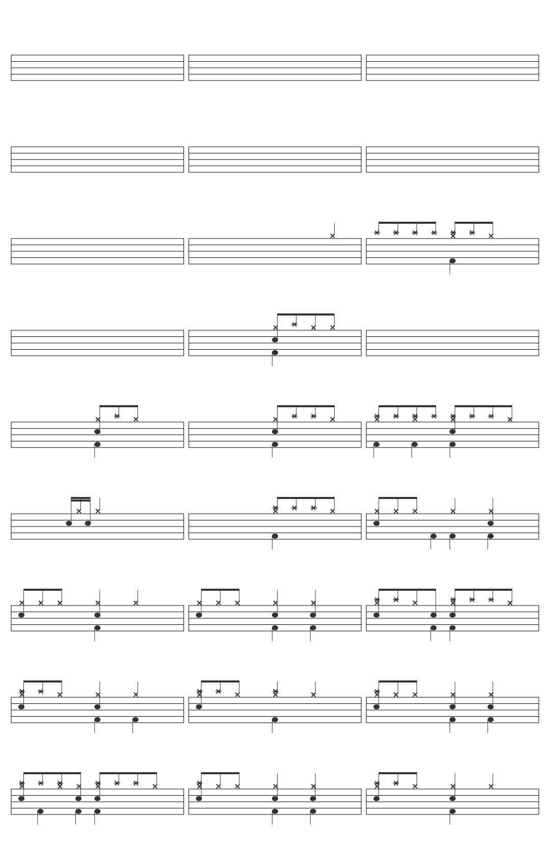 Hurd Chamaig Zorino drum sheet