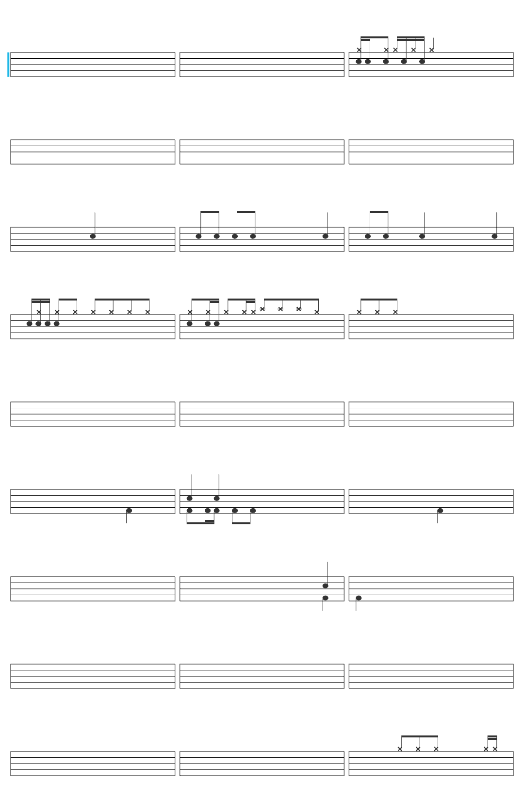 Mai Thiên Vân Kìa Bà Nào drum sheet