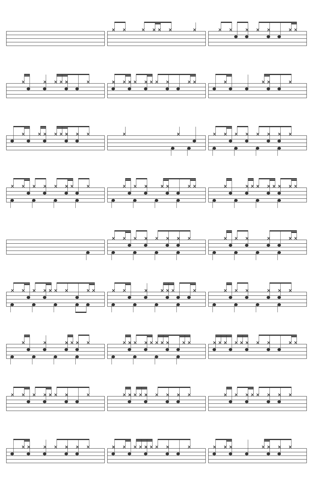 DJ THANOX TRINIX & Mari Froes Vaitimbora AFRO HOUSE 2025 drum sheet