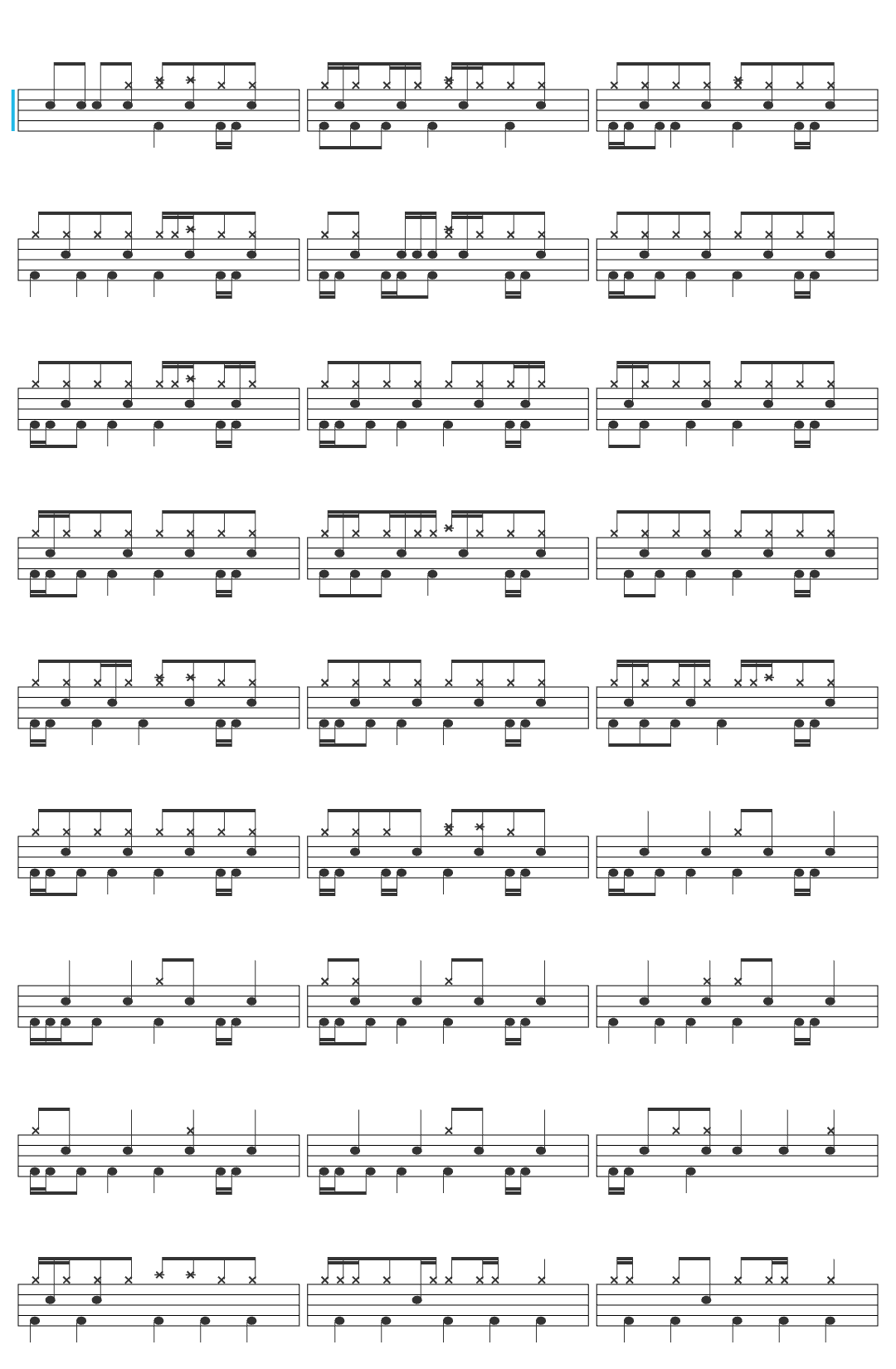 Stella Magna Divine Revelation drum sheet