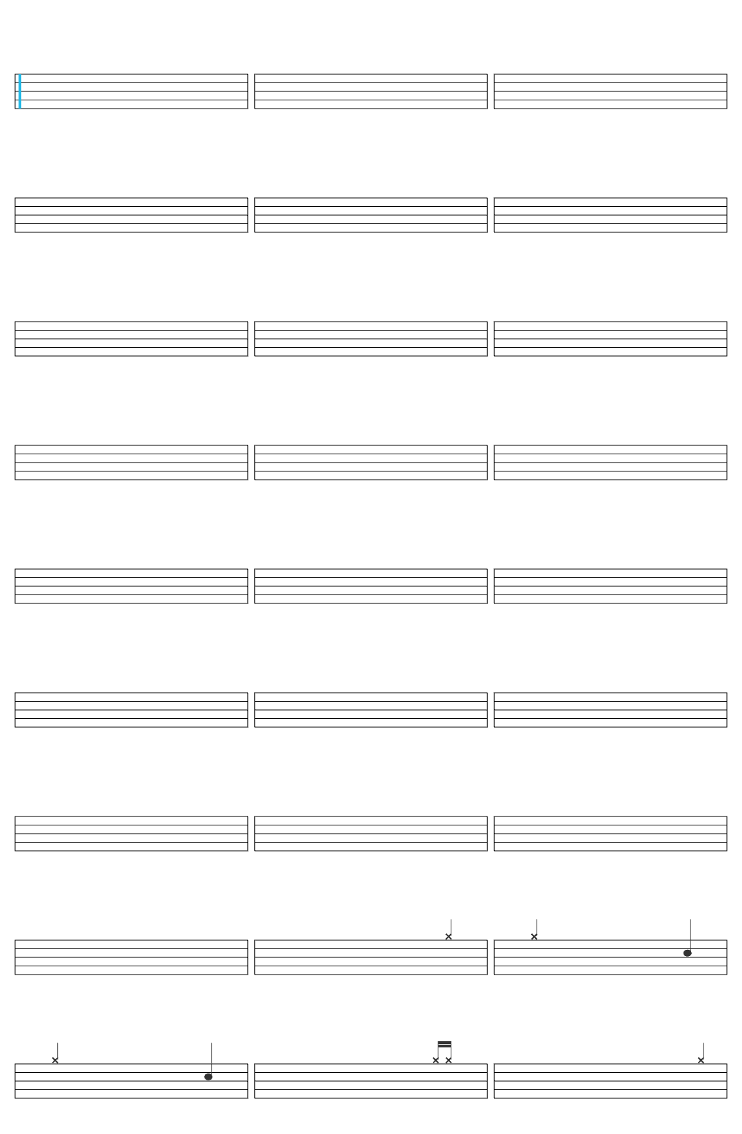 Macakongs 2099 Açude drum sheet