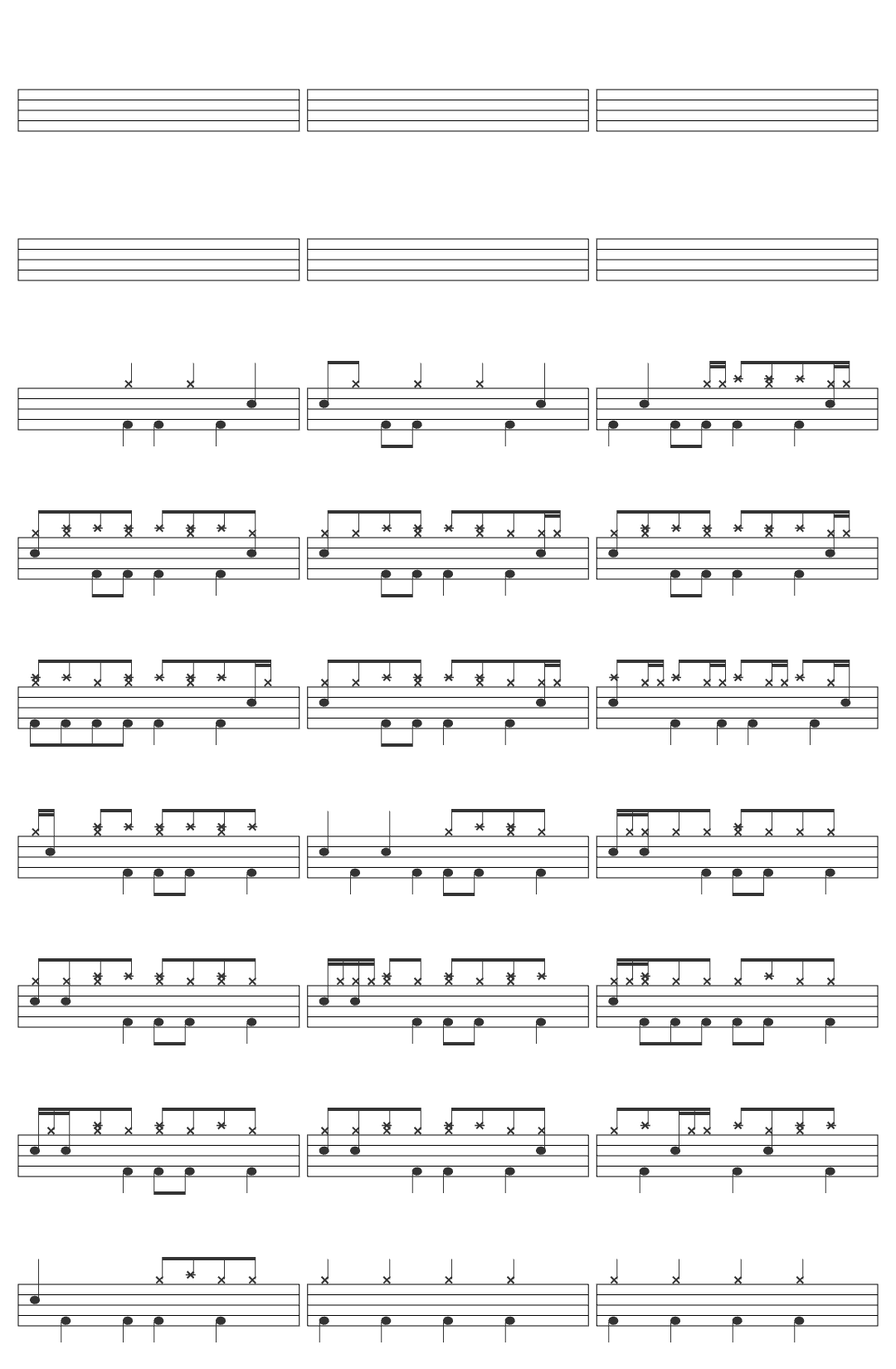 Fall Out Boy Fall Out Boy - Sugar, We're Goin Down (Official Music Video) drum sheet