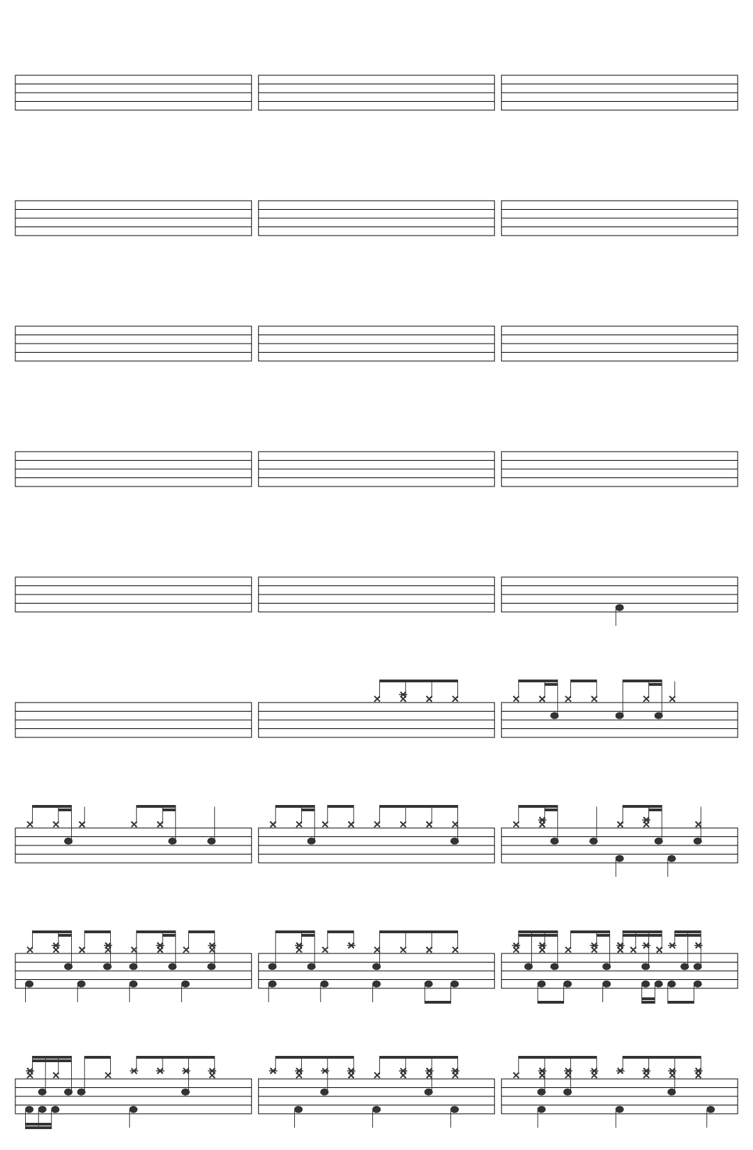 SayMaxwell SayMaxWell - Megalo Strike Back [Remix] drum sheet