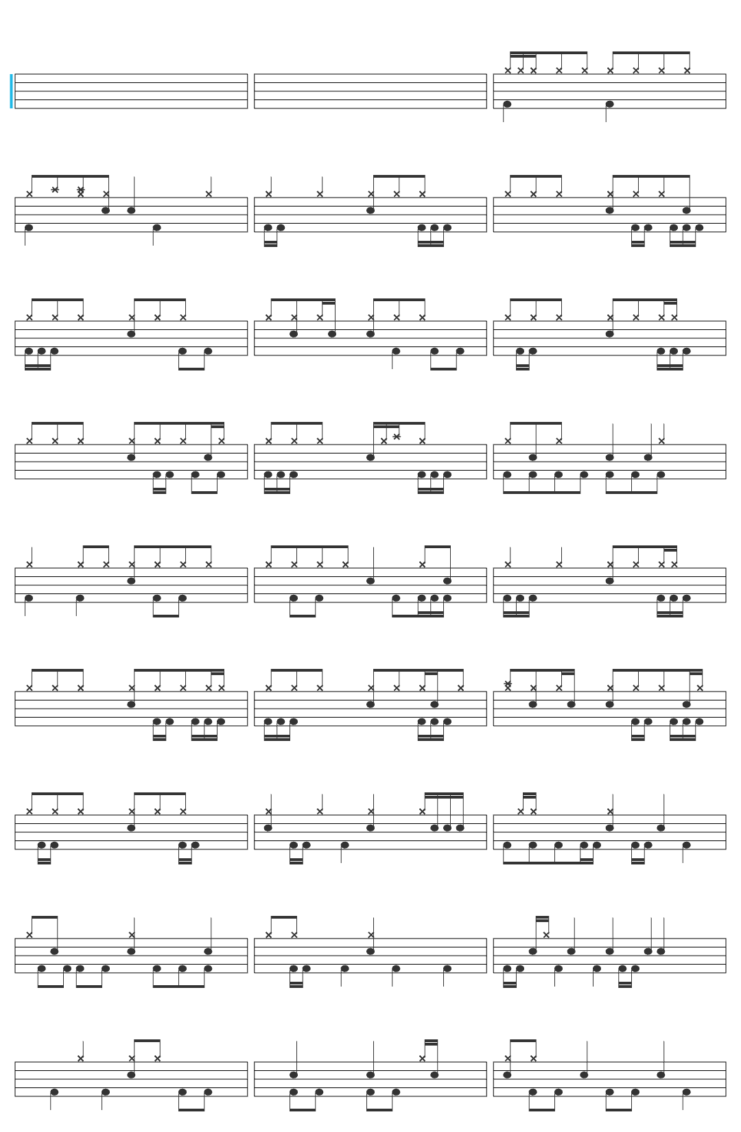 Bruno Mars That`s What I Like - Bruno Mars drum sheet