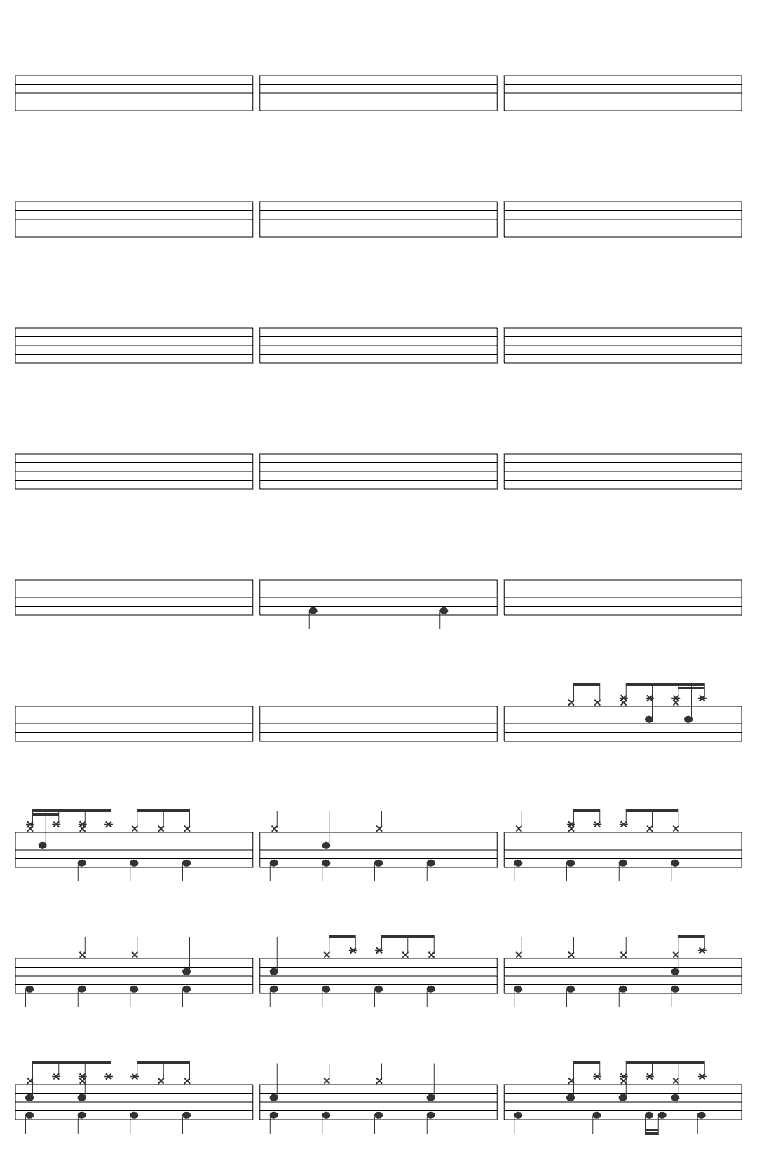 ObeyYourSysteM System Of A Down - Revenga live (HD/DVD Quality) drum sheet