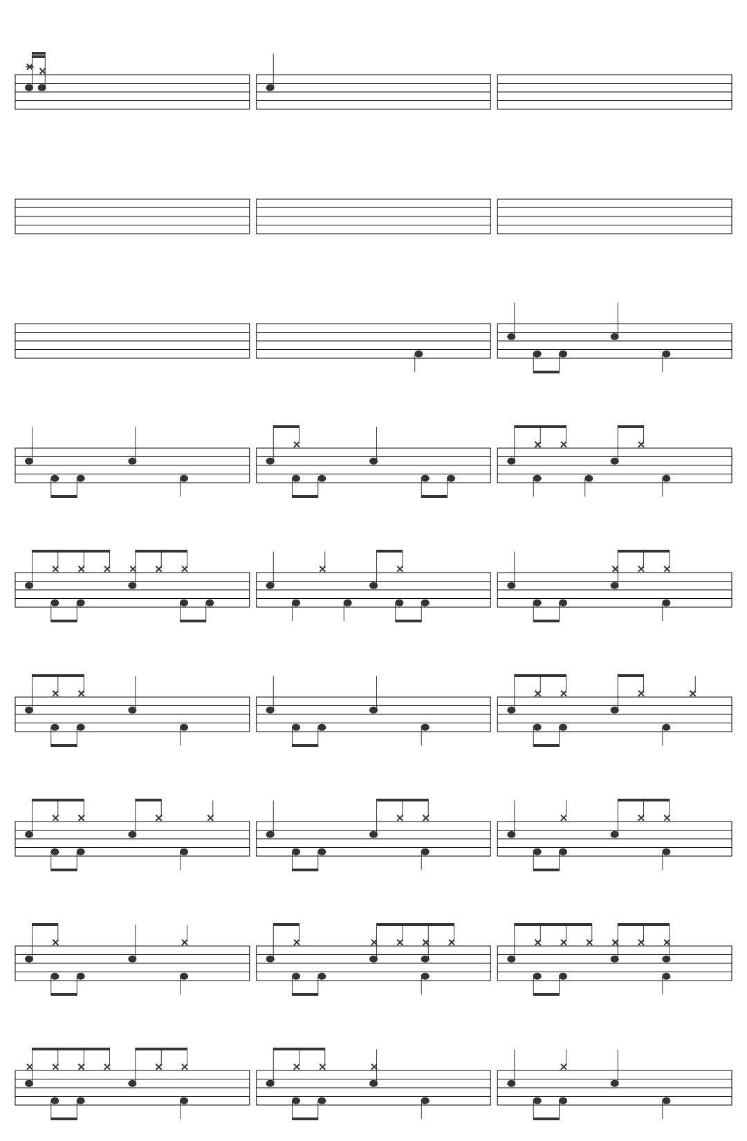 Creedence Clearwater Revival Creedence Clearwater Revival - Have You Ever Seen The Rain (Official) drum sheet