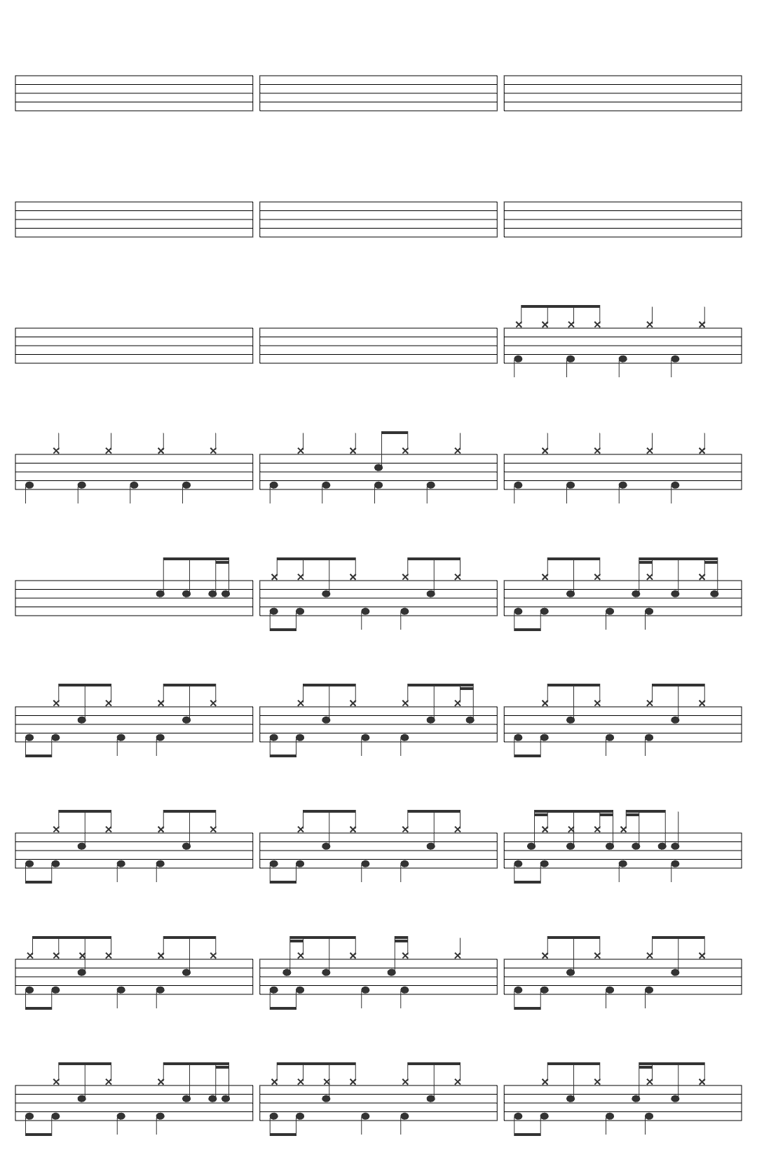 Futures Rewritten ULTIMATE Final Phase Theme: Return to Oblivion (Scions & Sinners) with Lyrics drum sheet