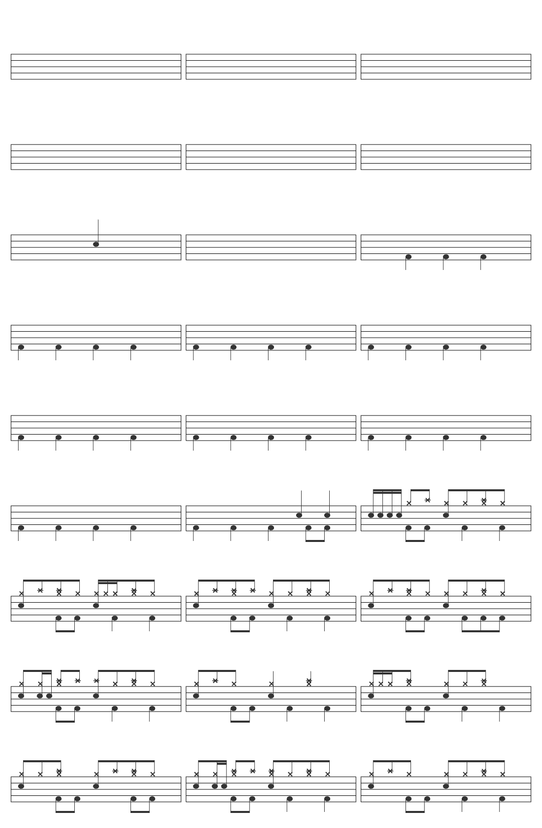Shinedown Sound of Madness - Shinedown drum sheet