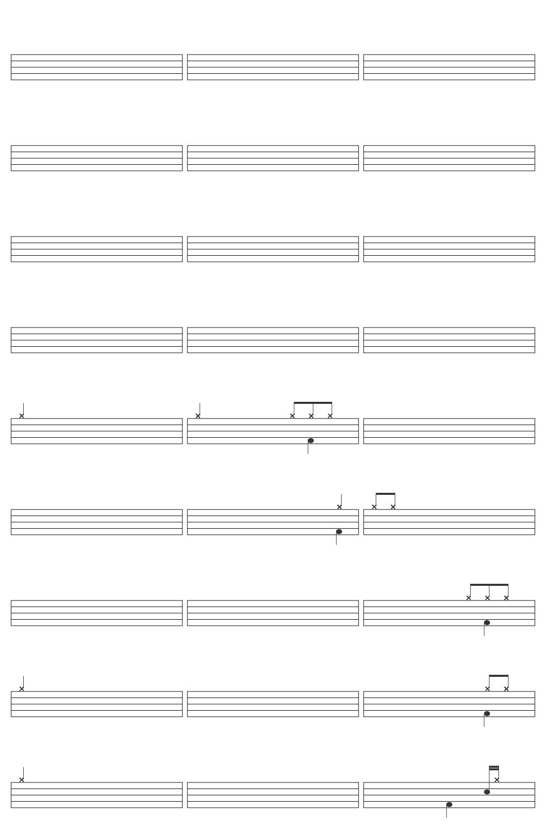 Colo de Deus MÍSTICA SUBLIME — AD6 MINEIRINHO // COLO DE DEUS drum sheet