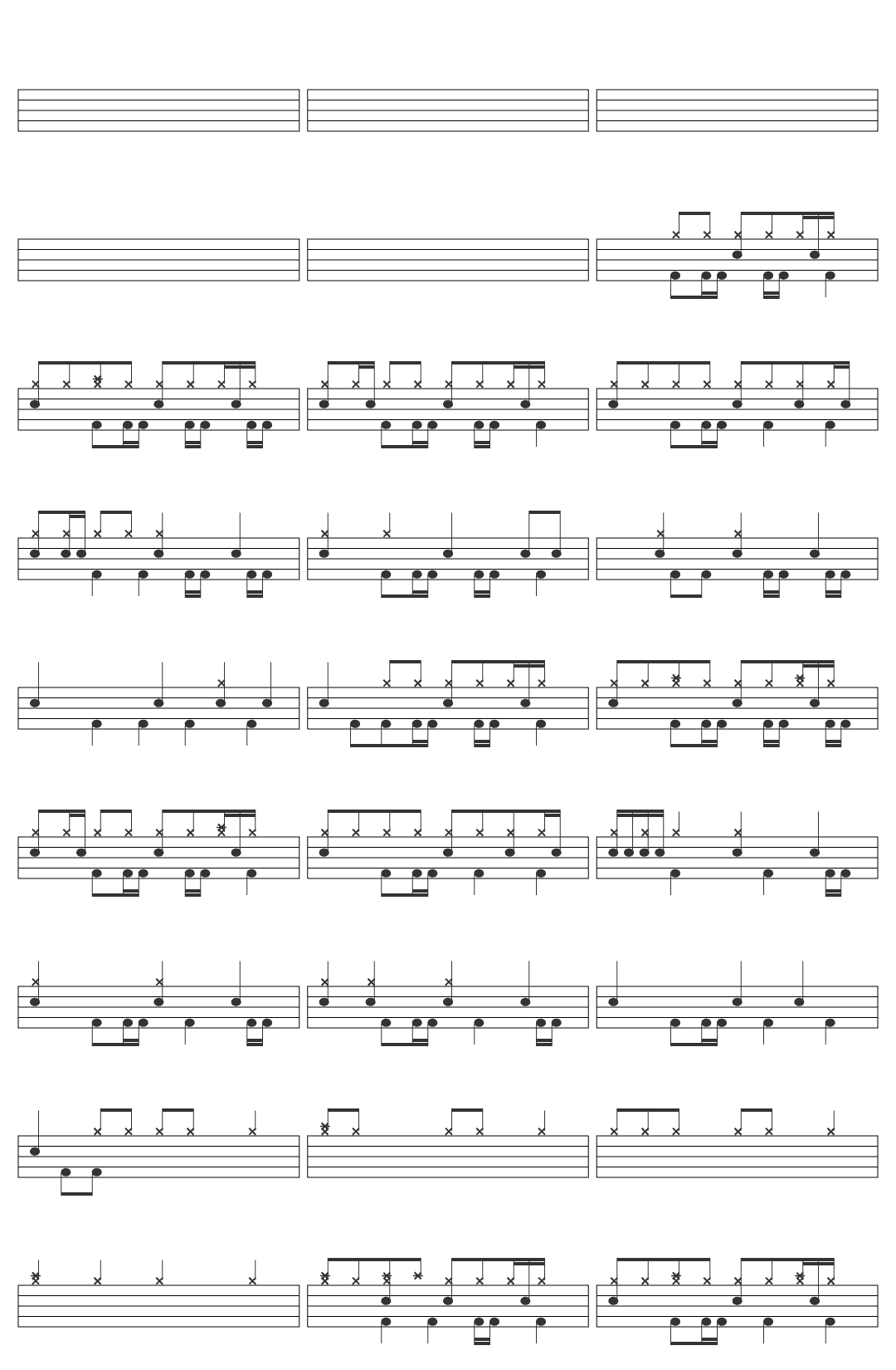 Julian Lachniet Pogo Sticks Animusic Remastered 4K 60FPS drum sheet