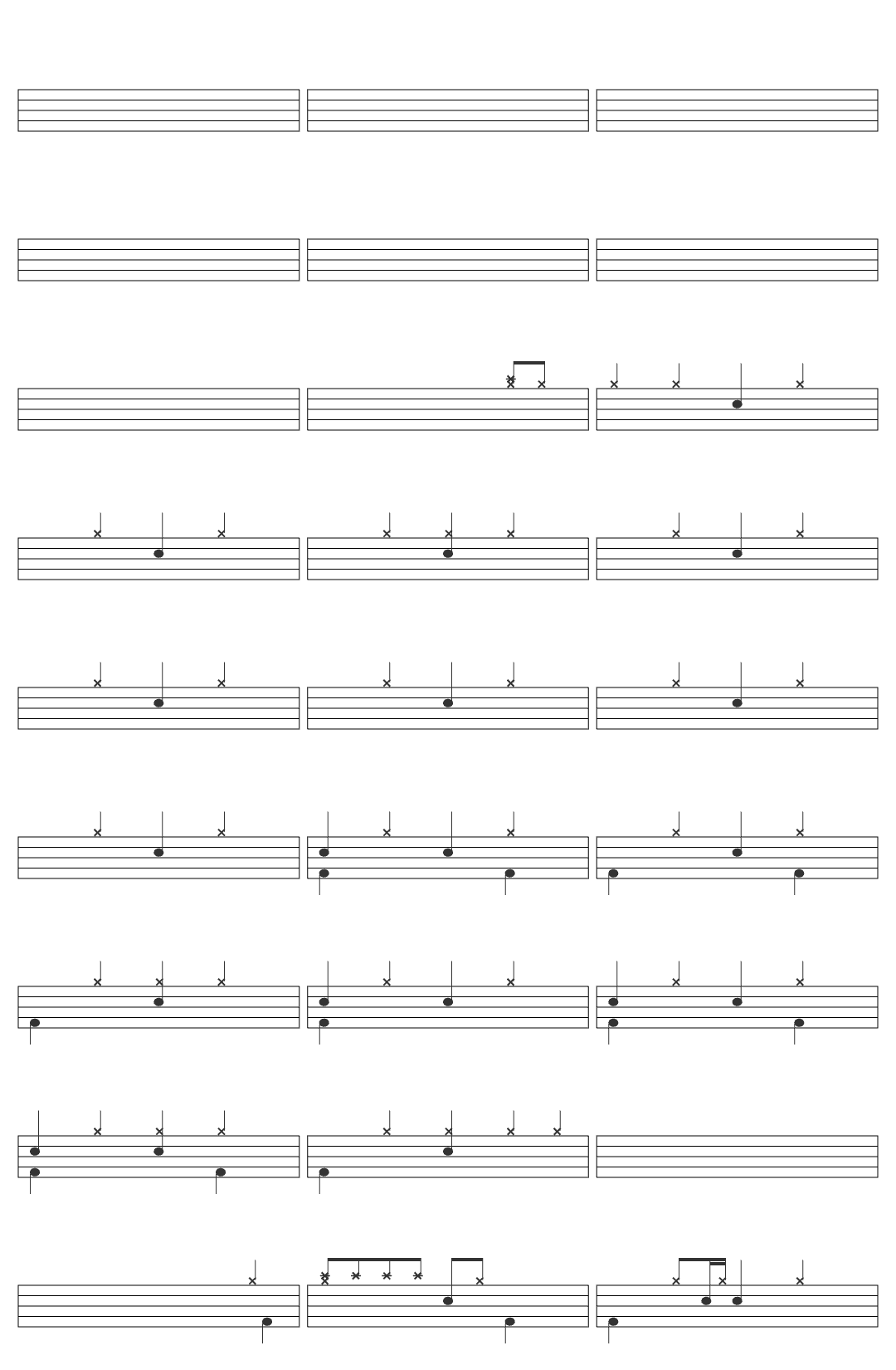 Sam Smith Fire On Fire From  drum sheet