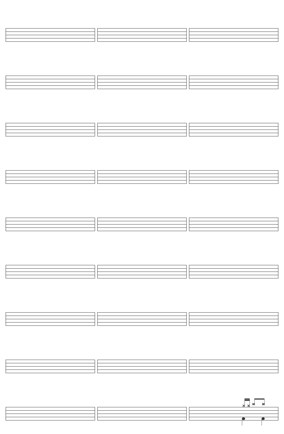Wisp Music Wisp Pandora Visualizer drum sheet