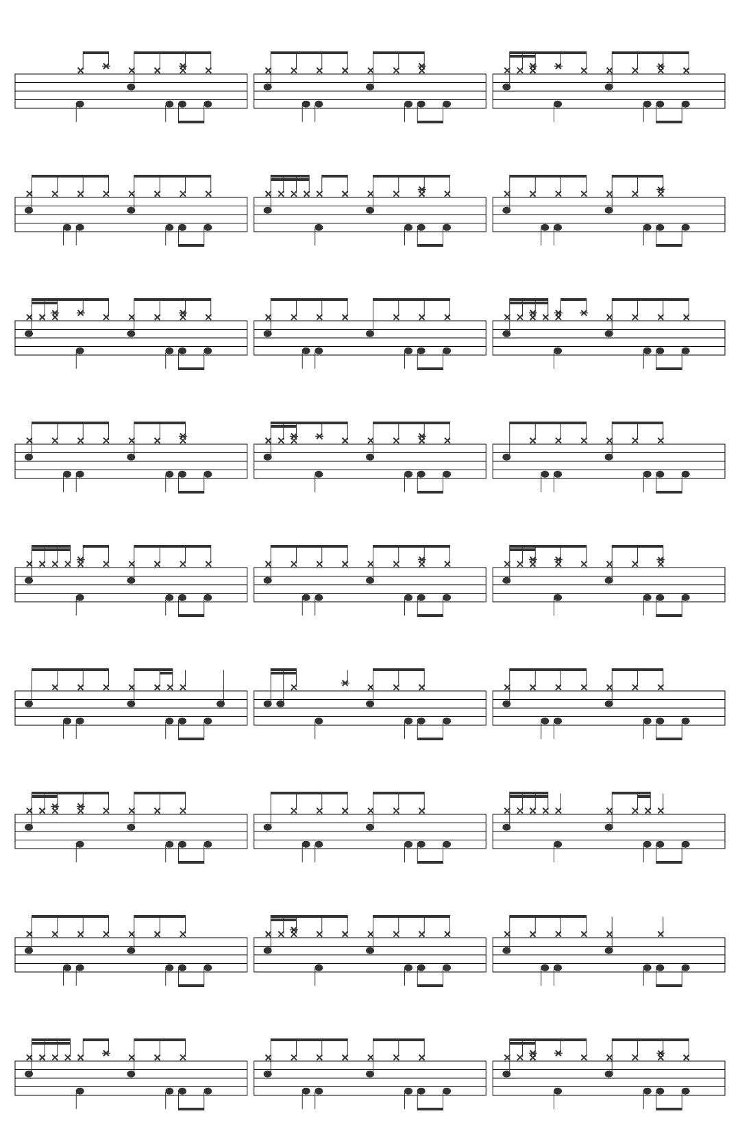 Lotus Juice Color Your Night drum sheet