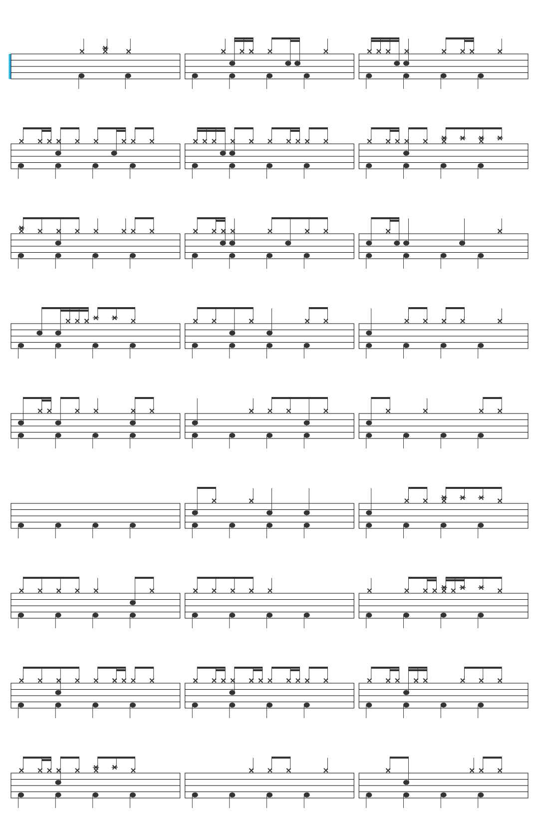 Bryan Fowler He Is Making All Things Right Live drum sheet