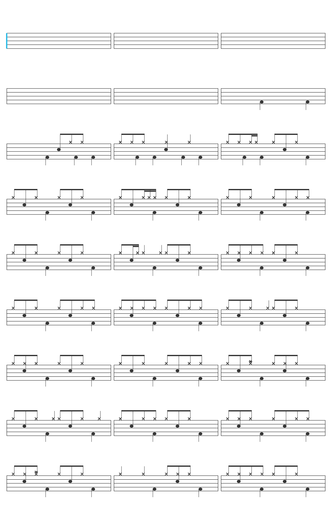 Thomas Benjamin Wild Esq Well, This Is Shit drum sheet