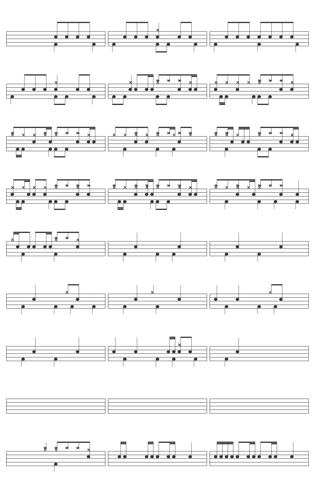 ILLENIUM U & Me drum sheet