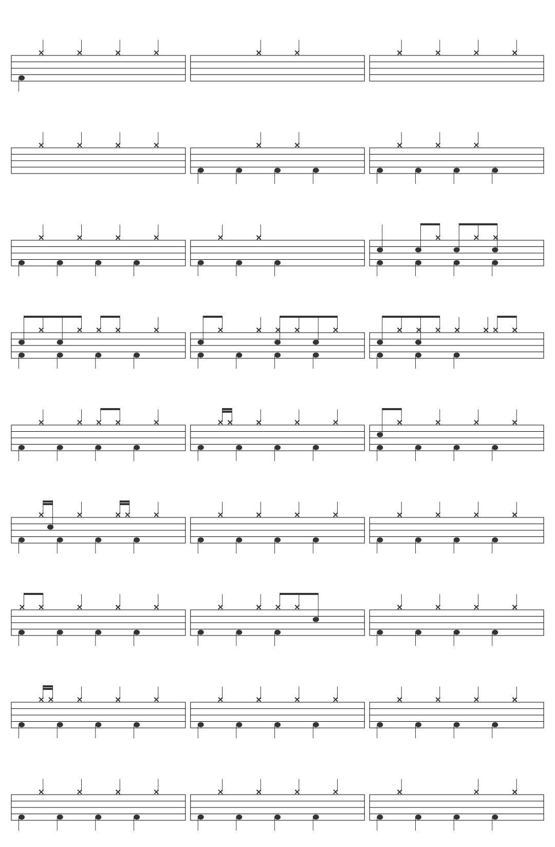 Gersson Edinbaro Elshaddai drum sheet