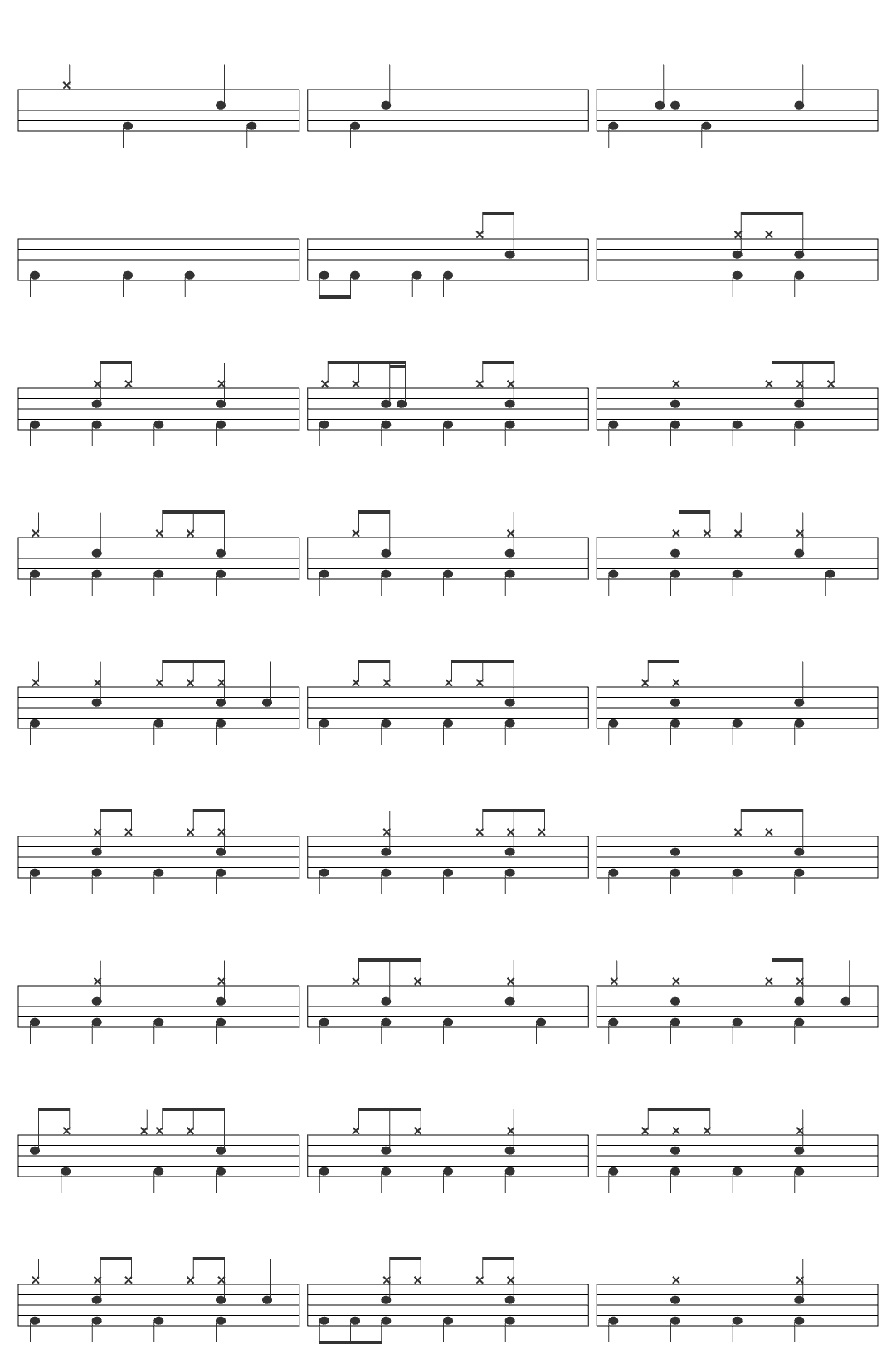 HQ, STEREO 1997 2001 Theme Jeopardy! HQ, STEREO 1997 2001 Theme | Jeopardy! drum sheet