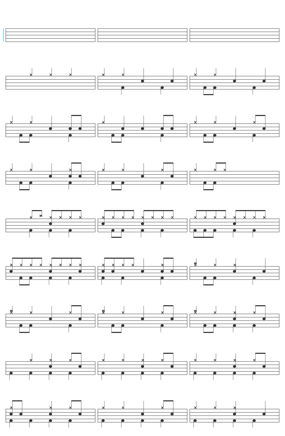 aieiebrazo tachidrum drum sheet