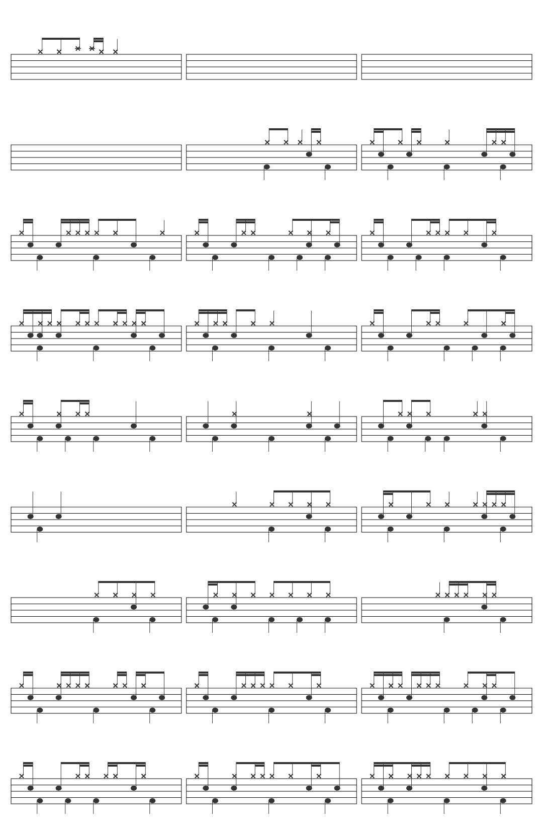 MC Grammar Reading is Amazing World Book Day 2022 drum sheet