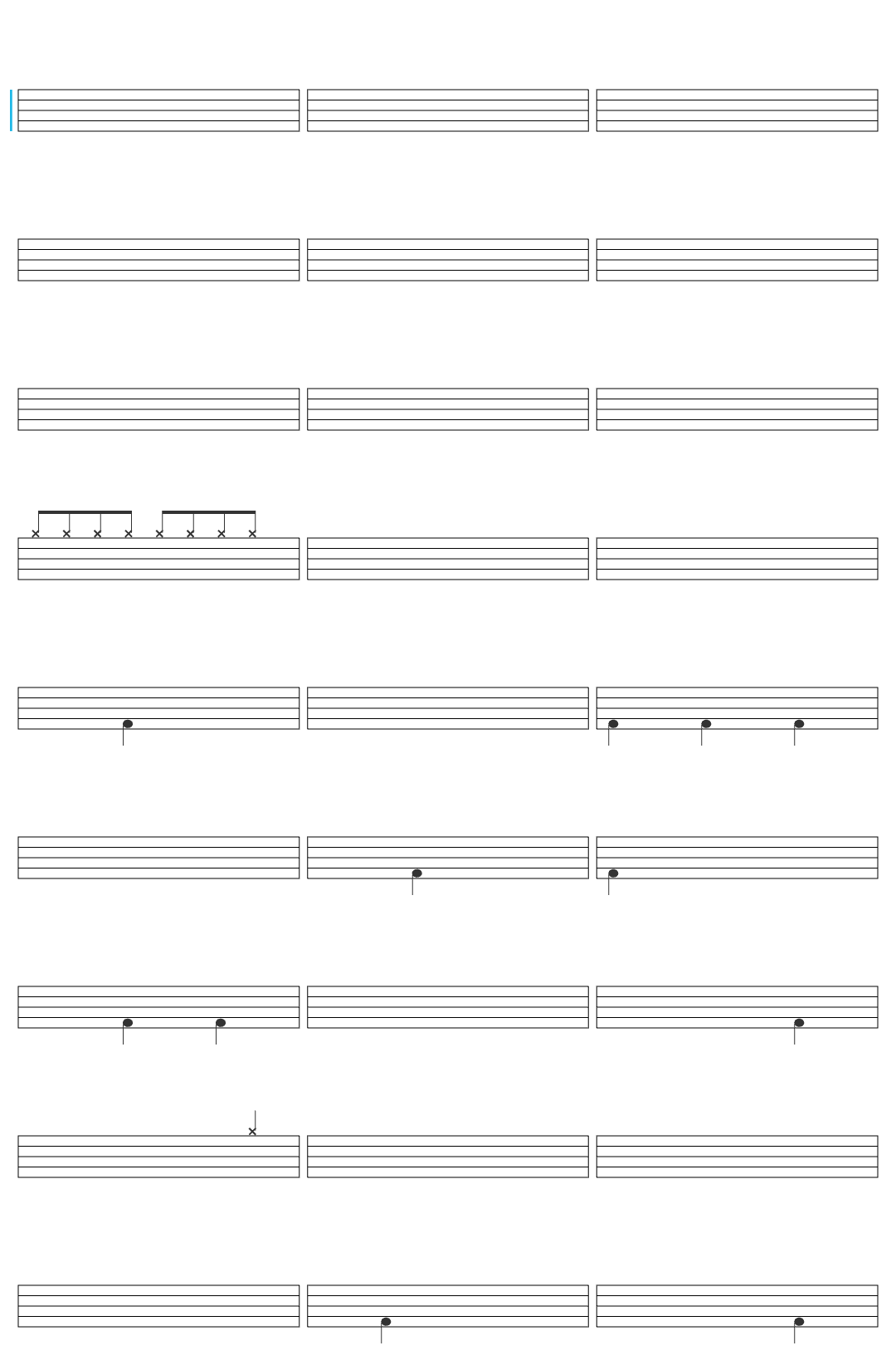 Arvo Pärt Christmas Lullaby drum sheet