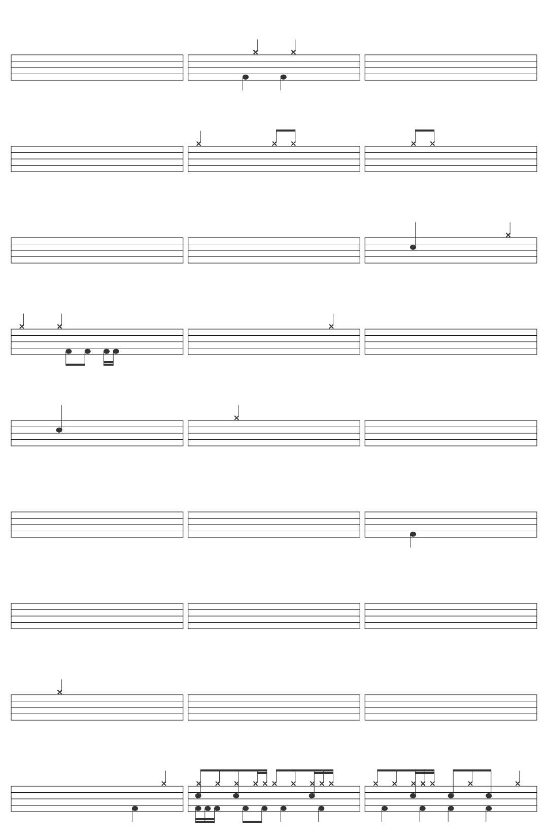 Site Roleplay Soundtrack Nuclear Detonation Site Roleplay Soundtrack: Nuclear Detonation drum sheet