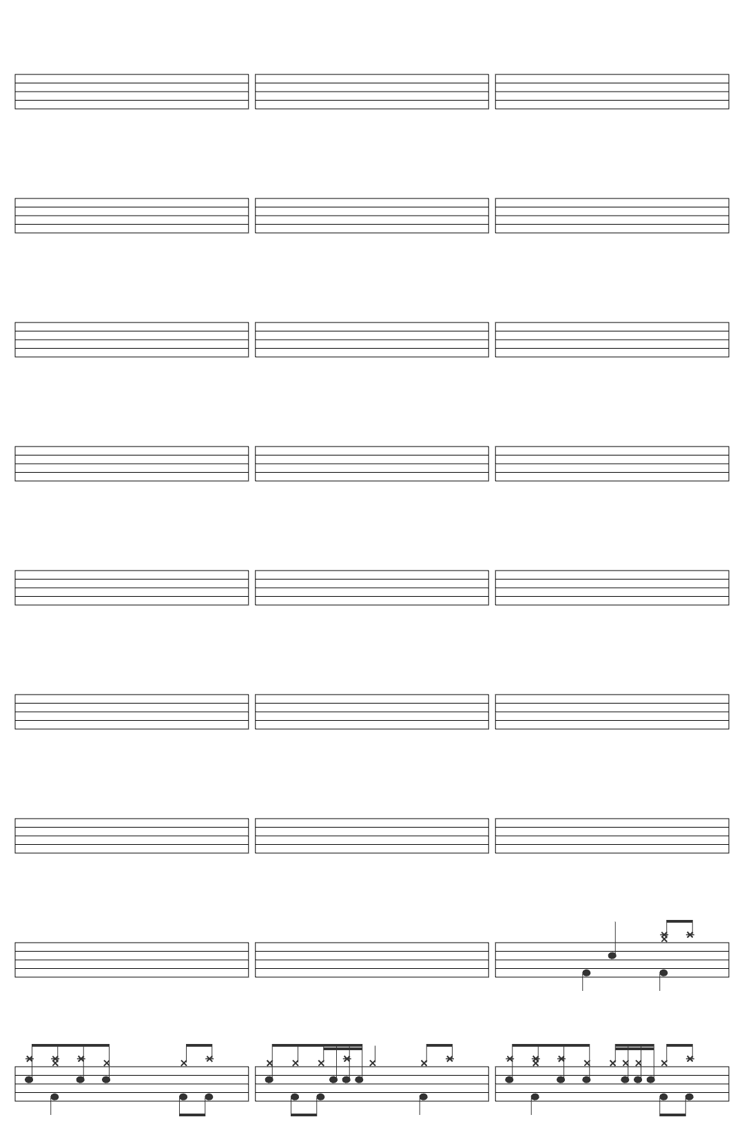 Danzig Devil's Plaything drum sheet