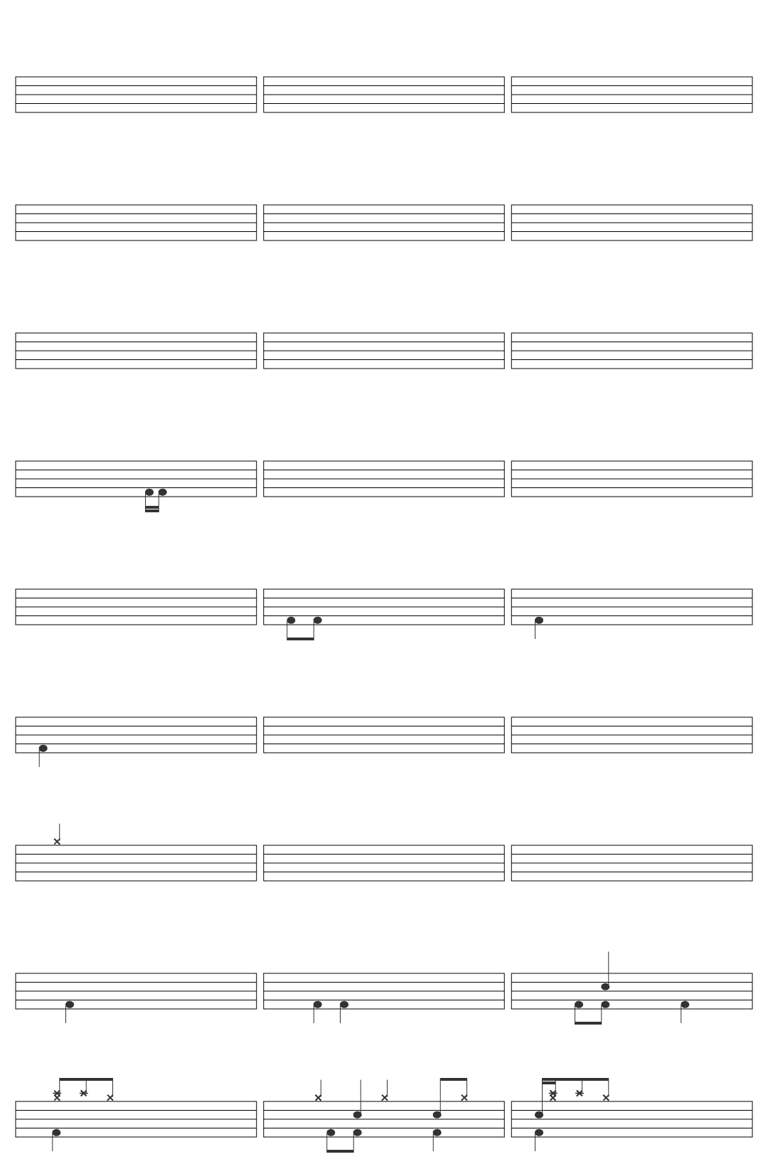 Slipknot A Liar's Funeral Audio drum sheet