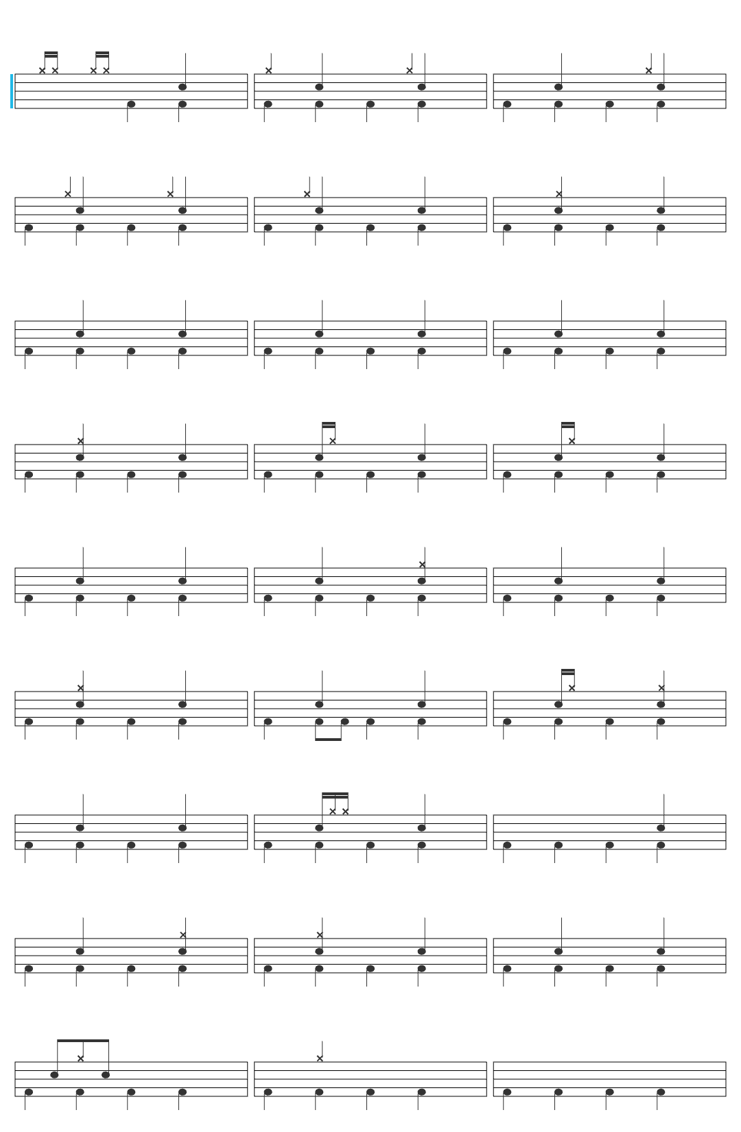 Marine Friesen Alegria do Senhor drum sheet