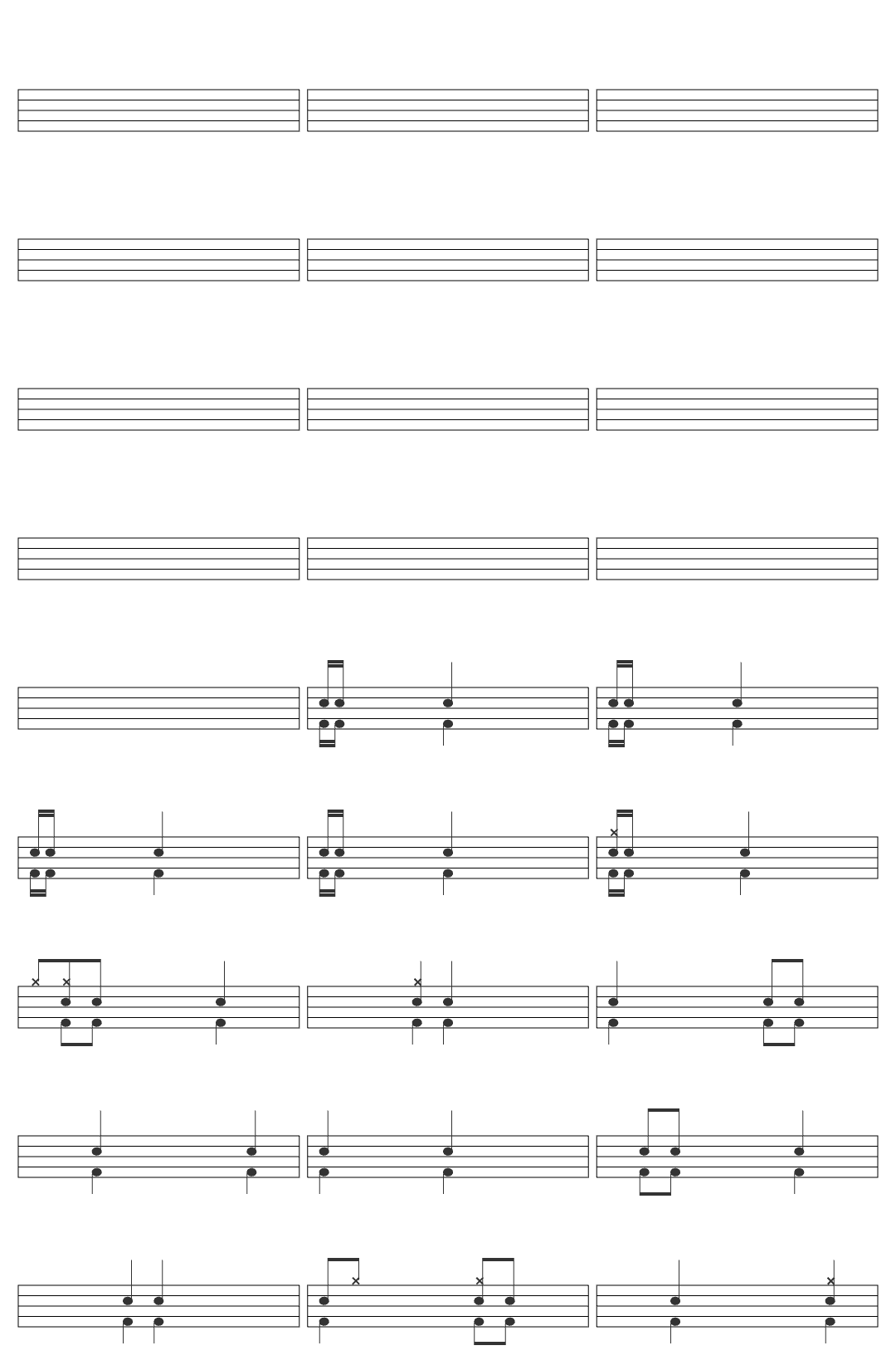 Murat Göğebakan Gafil gezme Şaşkın drum sheet