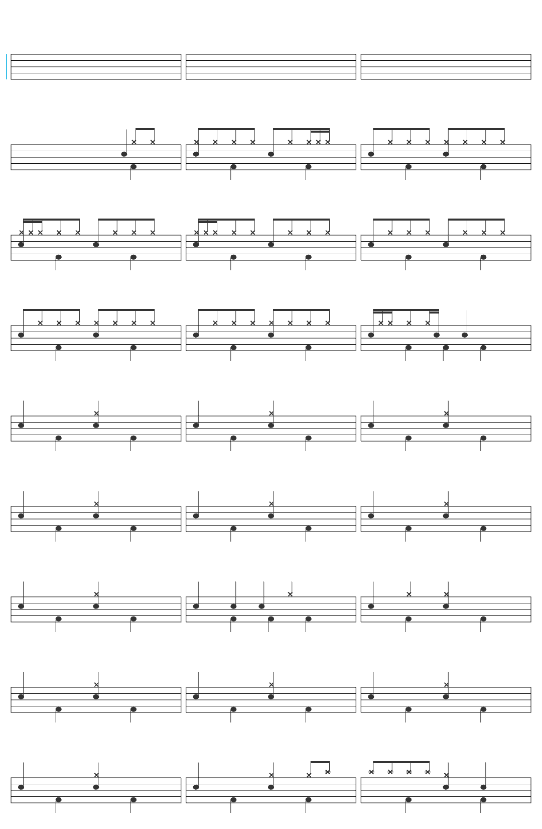 The Hoosiers Worried About Ray drum sheet