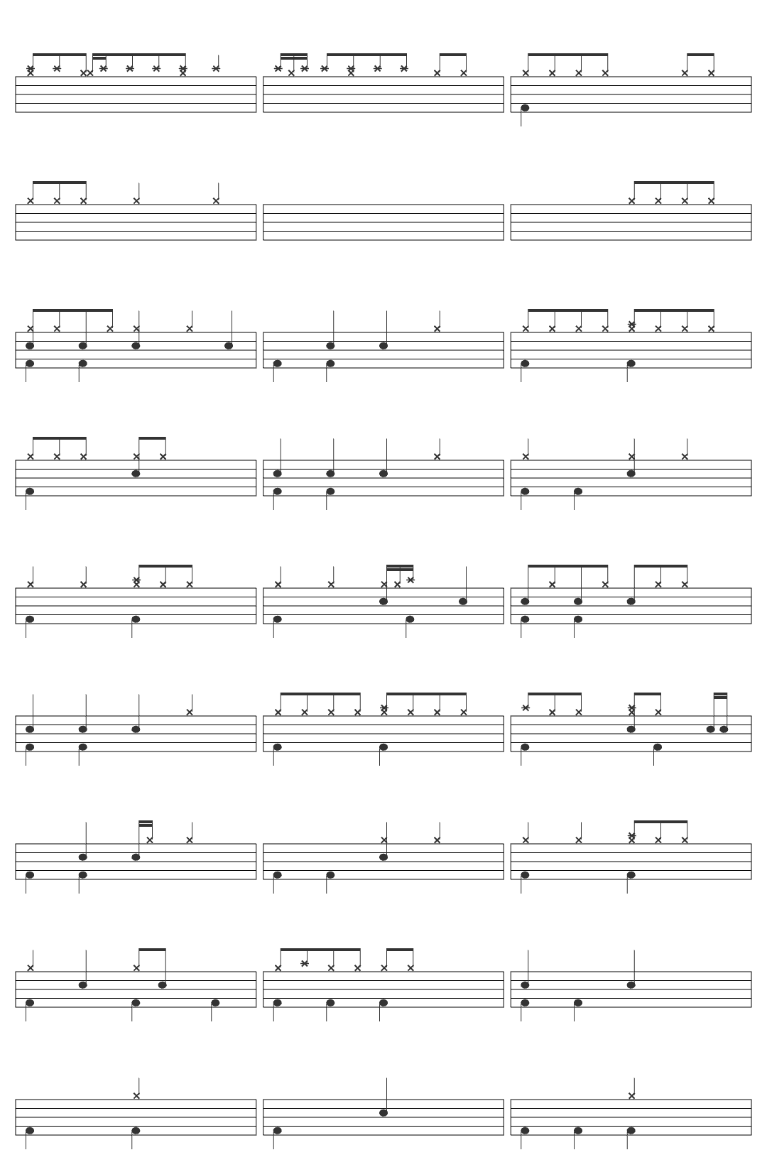 Klazz Brothers Cuba Percussion Jingle Bells-v3 drum sheet