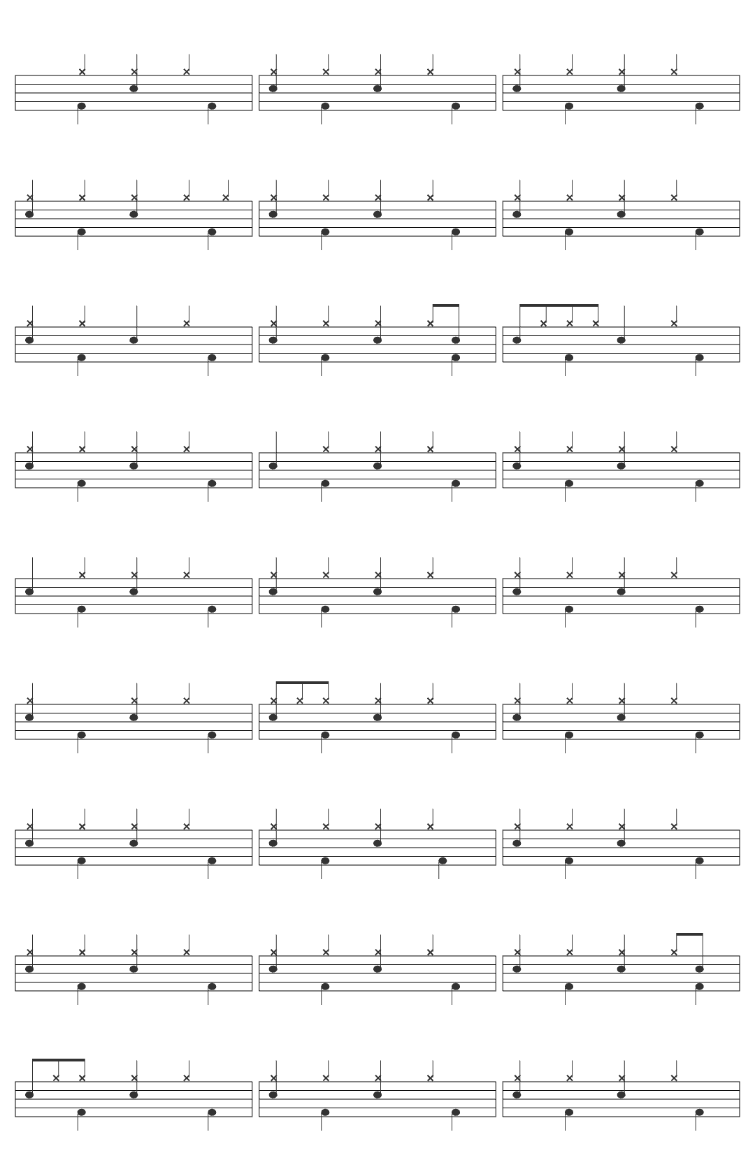 Teddy Swims The Door Live drum sheet