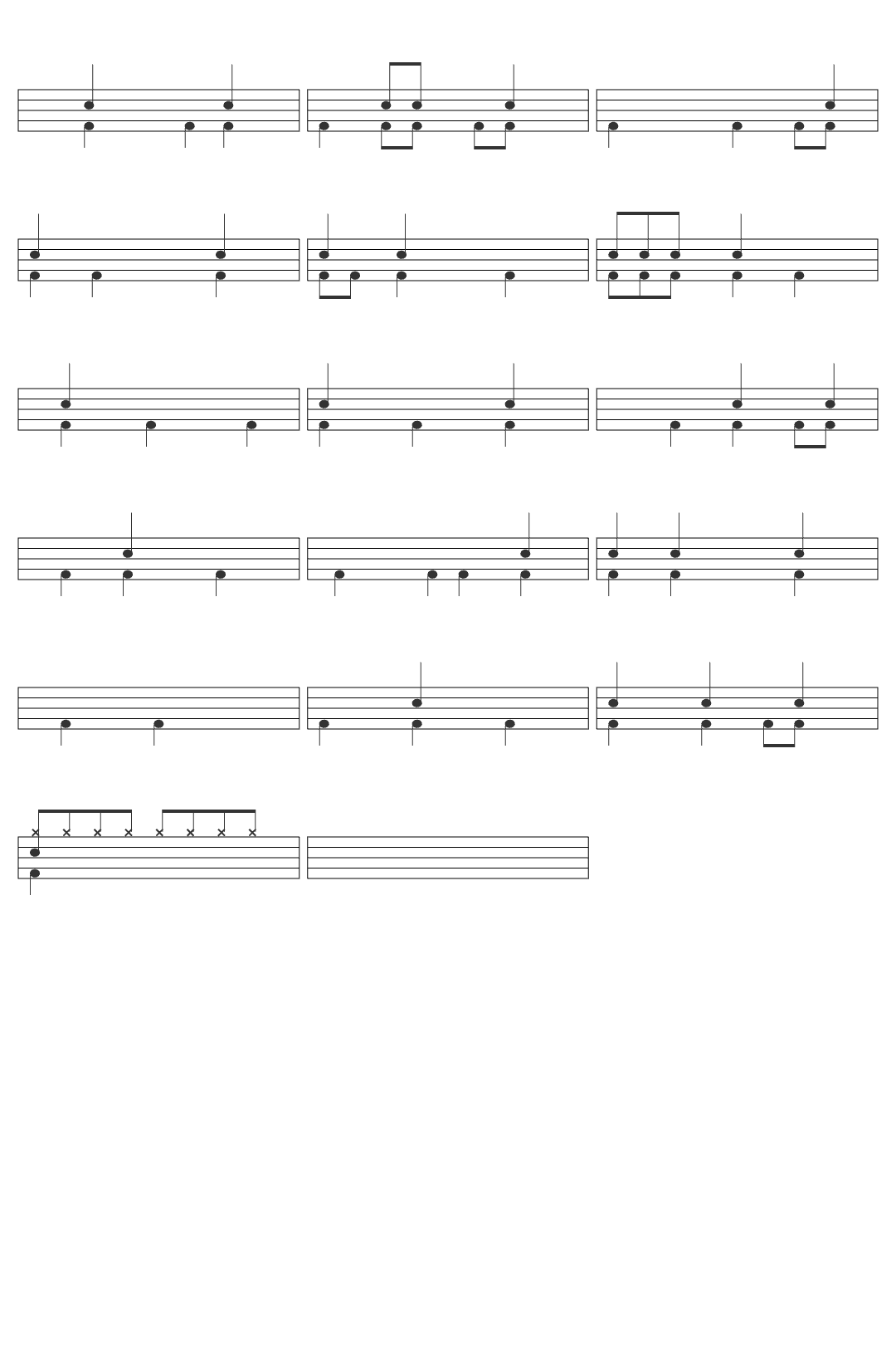 Ailsean Final Fantasy 7 Final Ecstasy OC ReMix drum sheet