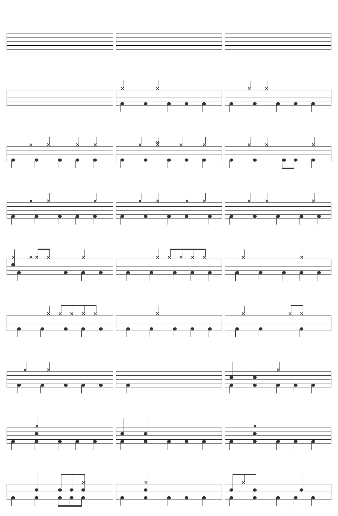 KATSEYE M.I.A-v3 drum sheet