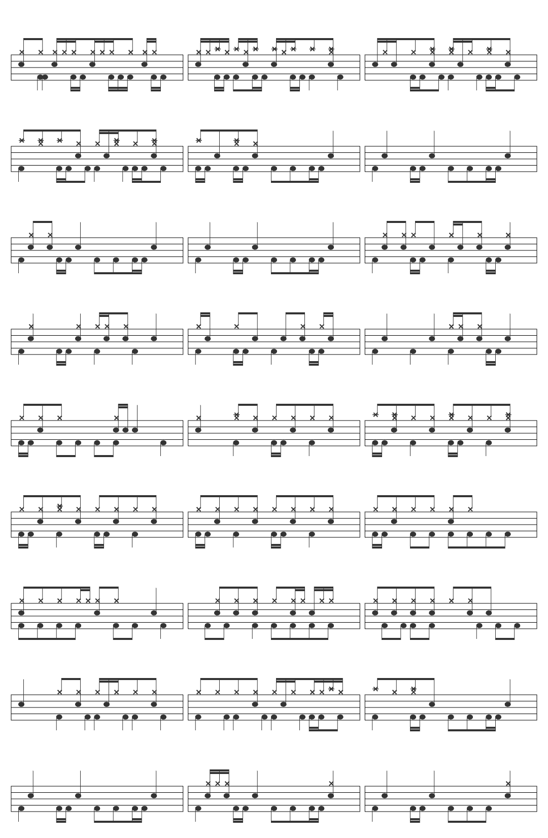 Paramore : Misery Business [OFFICIAL VIDEO]-v2 drum sheet