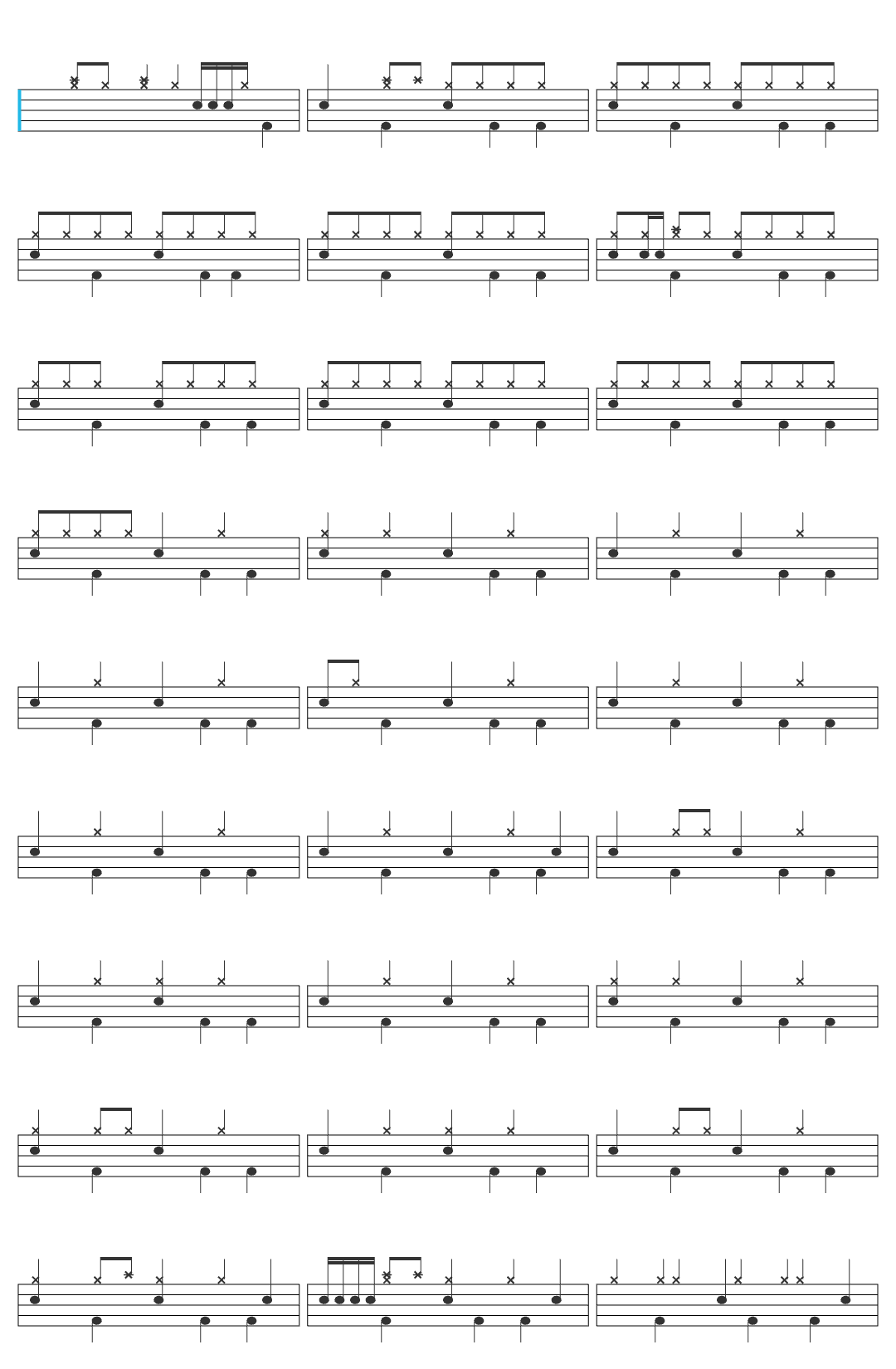 HANRORO Goldfish drum sheet