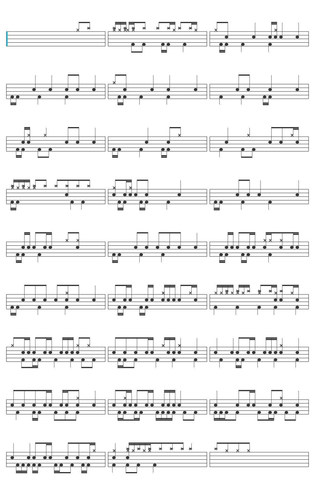 Sound Adventures Escape of the Tribal Elders drum sheet