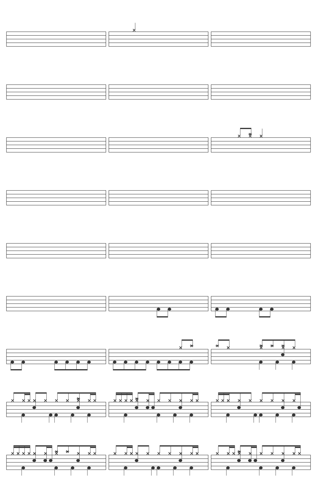 Arijit Singh Har Kisi Ko From  drum sheet