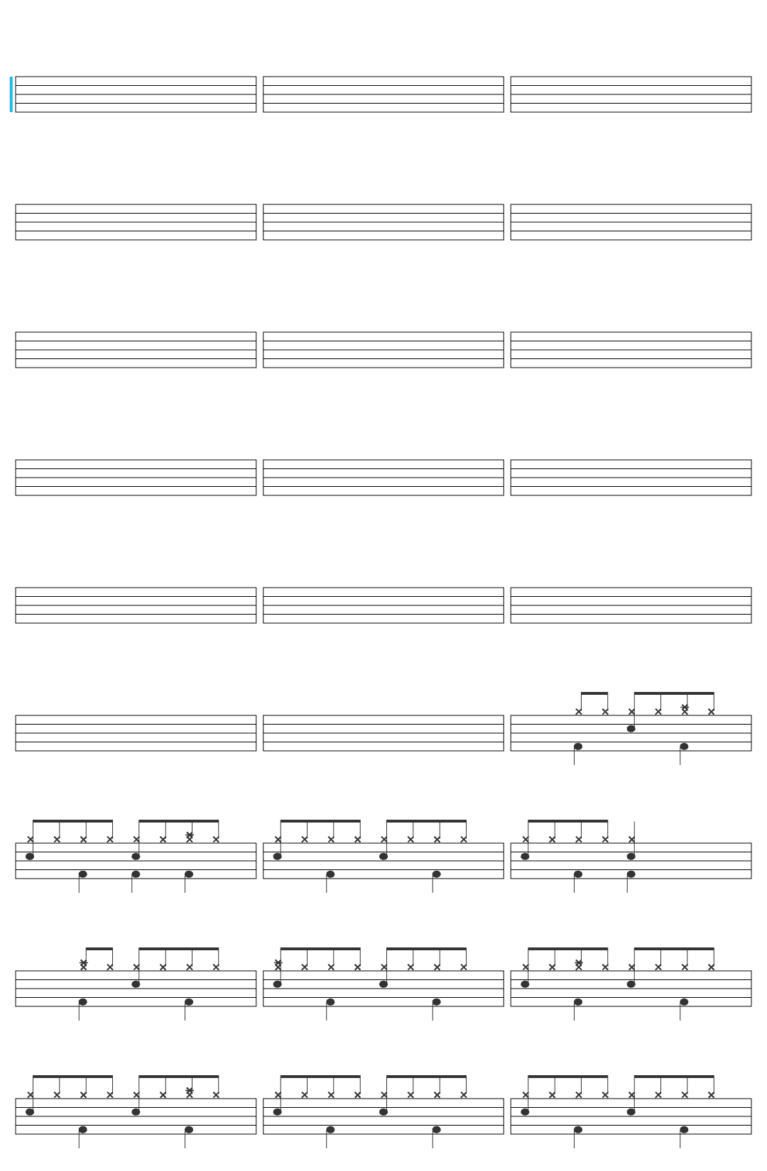 Ayushmann Khurrana Pani Da Rang Male drum sheet