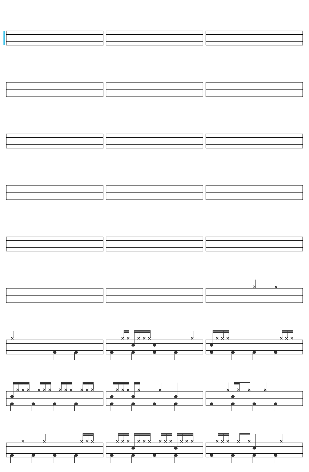 Carter The Unstoppable Sex M Anytime Anyplace Anywhere drum sheet