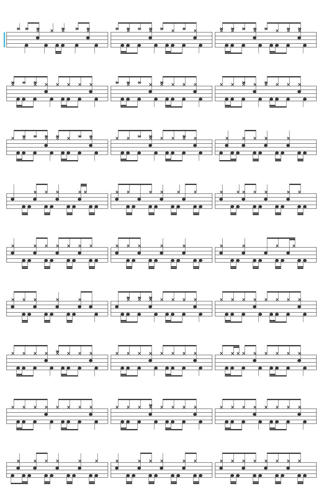 Quietdrive Rise From the Ashes New Album Version drum sheet