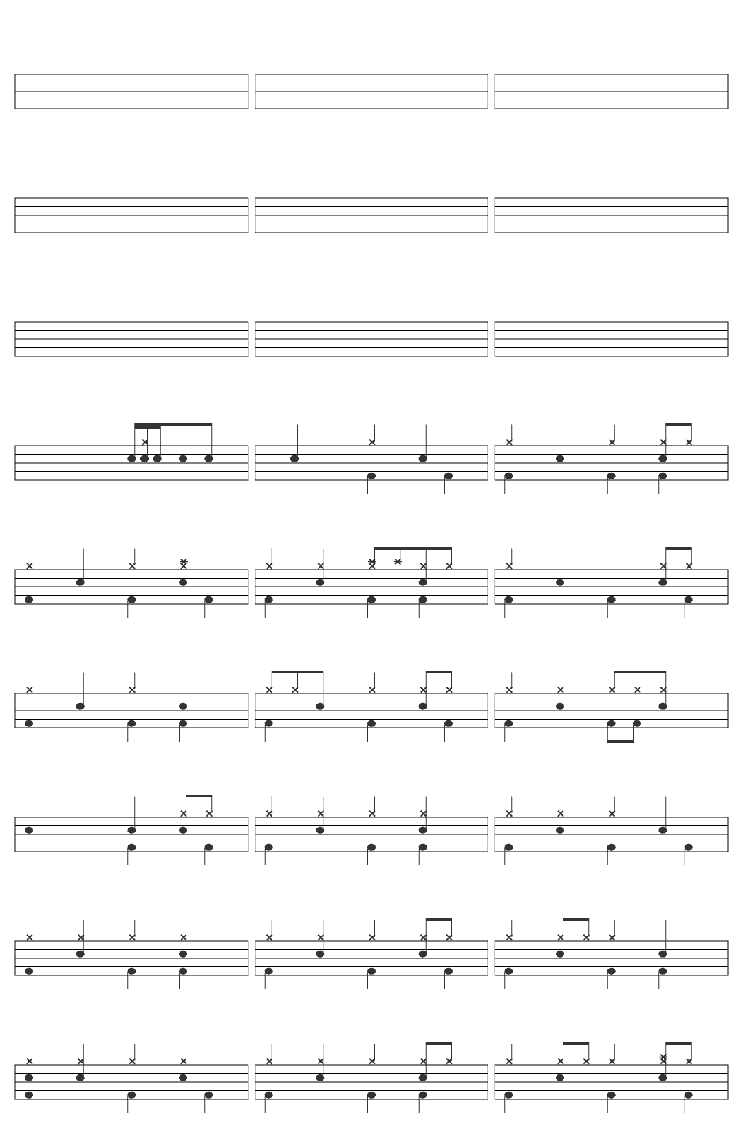 Starship We Built This City drum sheet